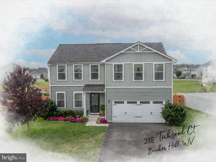 This beautiful colonial has been impeccably maintained. You'll be situated in the much sought after Chandler's Glen neighborhood on almost a half-acre lot. The two-car garage keeps your car and you out of the weather. Inside you have a bright, welcoming foyer with easy-care flooring. Beyond the this you have a spacious dining room. A decorative light fixture defines the space. The dining room is open to the airy living room. You have a nice ceiling fan in this space. The family room leads you into the kitchen. This a great set up for entertaining. The kitchen features easy-care floors and recessed lighting. You have updated appliances and a large island with breakfast bar seating for two. Upstairs a carpeted hallway leads to your bedrooms and full baths. The primary features carpet and a ceiling fan. Large windows let in tons of natural light. You have a private ensuite with double bowl vanity with lots of storage. Your large walk-in shower features glass doors. Down the hall you have FOUR more bedrooms - wow! All feature carpet, large windows and ample closet space. You can use all for bedrooms if you have a large family. They could also be a great work from home space. The basement is currently unfinished. However, it could easily be finished for future expansion. Outside you have a large deck with a canopy. What a great place to enjoy the weather without a sunburn! Beyond the deck you have a large rear yard. The yard is fully fenced and nice and level. It's the perfect place for your pups to run and enjoy. This home has everything you've been looking for! Don't let this one slip through your fingers. Schedule your showing today!