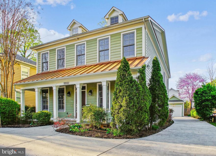 This exceptional Colonial, completed in 2007, boasts an expansive, light-filled interior and a highly convenient location, making it truly one of a kind.  
The main level welcomes you with pristine hardwood floors and a spacious entry foyer that sets the stage for elegance and comfort. The formal dining and living rooms flow seamlessly into a gourmet kitchen featuring an oversized island, top-of-the-line appliances, and a sunlit breakfast area. Adjacent to the kitchen, the inviting family room with a cozy fireplace offers the perfect setting for gatherings. A stylish powder room completes this level. 
Upstairs, also adorned with gleaming hardwood floors, the luxurious primary suite serves as the ultimate retreat. The spa-like primary bath includes a soaking tub, dual vanities, a large walk-in shower, a private water closet, and ample organized closet space. Three additional bedrooms, a full bath, and a conveniently located laundry room complete this level. 
A spacious and bright TV/Rec room, office, or den on the third level offers endless possibilities for work or relaxation. 
The lower level provides a generous open space for a Rec room, ideal for entertaining, along with a fifth bedroom and a full bath—perfect for guests or extended stays. 
Step outside to enjoy outdoor living on the flagstone patio, overlooking a beautifully landscaped, private backyard. A detached one-car garage adds convenience.
Additional features include custom window plantation shutters throughout, whole-house network (Cat5) wiring for internet, and a prime location just minutes from NIH, Suburban Hospital and downtown Bethesda. Don't miss this extraordinary home!