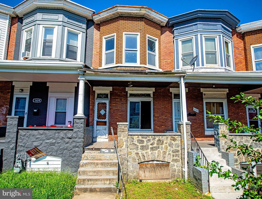 Public Comments:  **Seller Financing Available** Seller can finance reno costs up to $50,000. Low $5,000 down payment. This 3-bedroom rowhome is located on a great block in the Coppin Heights neighborhood. Features a covered porch and original stained glass transom window. Sold Comps: 1807 N Smallwood SOLD $208,000 on 7/1/2024 ** 2116 Westwood Ave SOLD $210,000 on 7/26/2024.  Schedule a showing today.