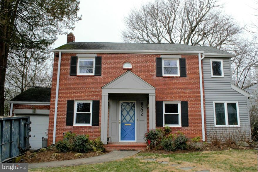 3 bedroom 2.5 bath Colonial in a tree lined Bethesda neighborhood. Being Sold AS Is!