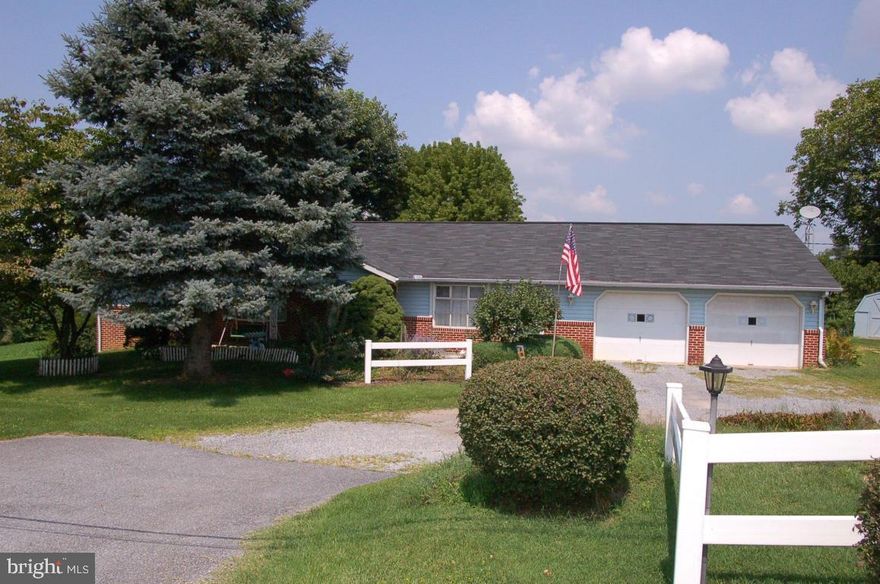 Potential in home business! Current owner had hair salon in home.  East Donegal Ranch home, 3 bedrooms, 1 1/2 baths, living room with fireplace, large eat-in kitchen, formal dining room,  ground source heat pump w/ central air.  Nice lot w/ farmland views.
