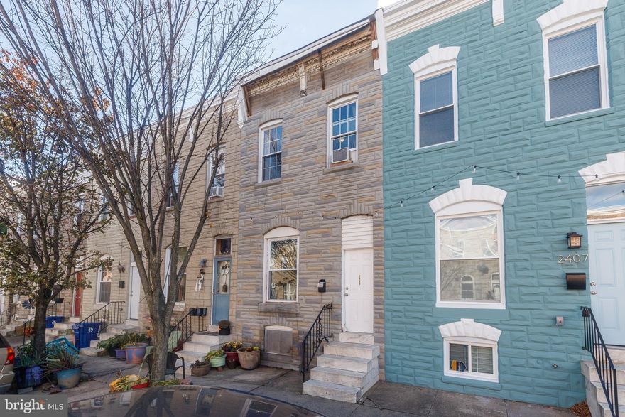 Welcome to 2409 McElderry Street, a charming and well-maintained Baltimore row home offering comfort, convenience, and classic city living. This residence features a traditional floor plan, highlighted by a spacious gourmet kitchen complete with modern cabinetry and a striking mosaic tile backsplash.

The upper level offers three well-proportioned bedrooms and a full bathroom, providing functional and comfortable living space. Enjoy the added benefit of a fully fenced rear yard, ideal for outdoor entertaining, pets, or gardening.

Situated just steps from Ellwood Park and within close proximity to major highways, dining, shopping, and commuter routes, this home provides excellent accessibility for everyday living.

A fantastic opportunity for homeowners or investors alike.

Part of the healthy neighborhoods program, which could provide up to $10,000 in grants for eligible buyers! Contact agent for website link to check for eligibility! 

*PLEASE NOTE PROPERTY IS BEING SOLD AS IS!*
