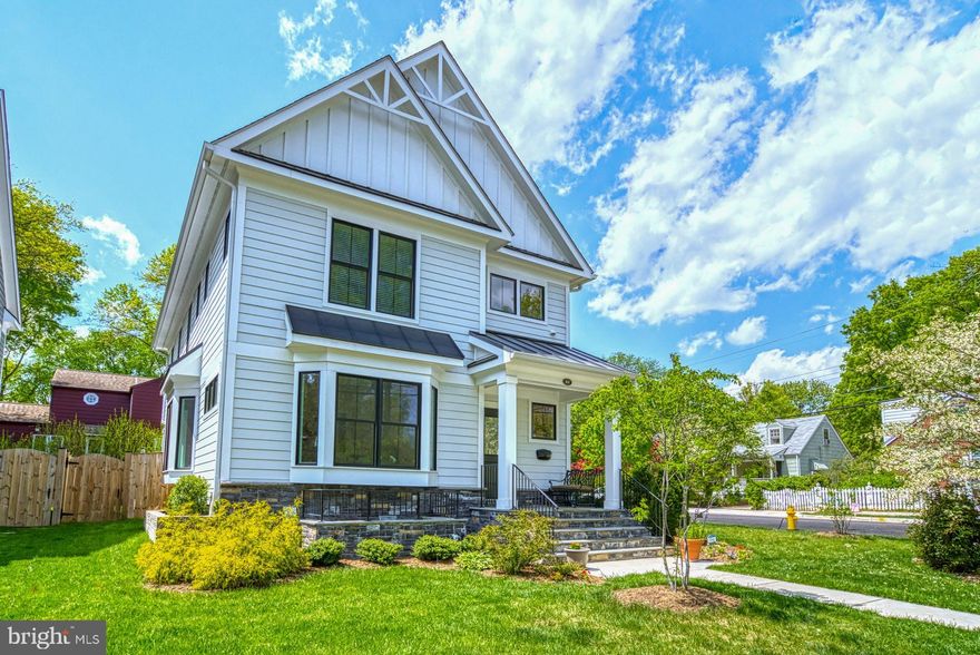 Open House & Food Drive, Sunday, May 8 from 1:00-3:00! This stunning 2018 high-quality home features 4 spacious bedrooms all with their own attached bathrooms, office/library, open floor plan for entertaining and tons of light! It is located just steps from Glencarlyn Park, Dog Park  and Playground; Four Mile Run Trail; and Long Branch Nature Center. Easy access to Rt 50, 395 and DC. Loaded with bells and whistles and quality detailing throughout.  The fully fenced yard is waiting for your dog and the recreation room wet bar is waiting for your next party. Don't miss your opportunity to live in this lovely community close to everything!