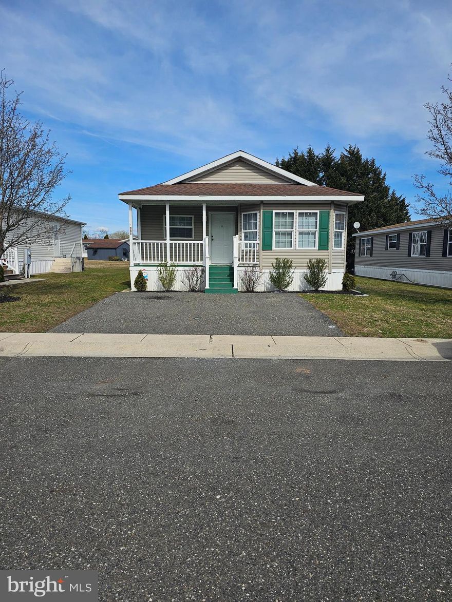Three bedroom, two full bathrooms and plenty of living space, and very well kept.  The park has an in ground community pool  and the lot rent includes:  water, sewer, trash pickup and snow removal.  Pets are allowed.