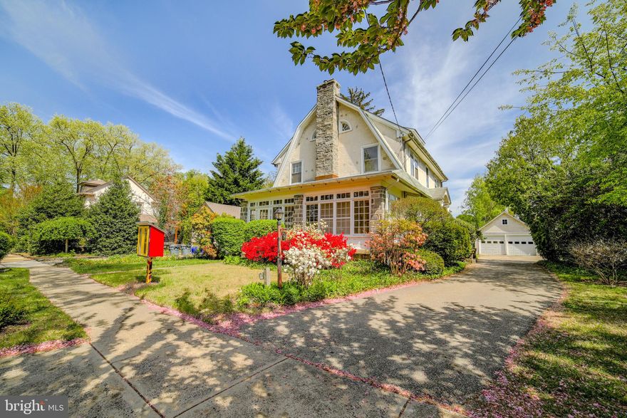 Welcome to this spacious and light-filled home in the sought-after Merion West neighborhood. A true diamond in the rough offering endless potential. Lovingly maintained by the same owner for 62 years, this classic residence boasts generous room sizes, charming original details, and a fantastic layout with a natural circular flow. Step into the welcoming foyer, complete with a convenient coat closet. To the right, you'll find a bright formal dining room featuring elegant chair rail molding and a triple window that bathes the space in natural light. The dining room flows seamlessly into the kitchen, which retains its original charm and offers the perfect canvas for your dream renovation. Just off the kitchen, a mudroom provides everyday practicality, while a cozy breakfast nook connects to the living room . To the left of the foyer , the spacious living room features a stunning stone, wood-burning fireplace, with doors on either side leading to a charming enclosed porch, perfect for relaxing or entertaining. Upstairs, the second floor features four well sized bedrooms and a full hall bath. The third floor offers two additional bedrooms and another full bath—perfect for guests, a home office, or creative studio space. A full unfinished basement houses the mechanicals and laundry, and with its generous size, it offers excellent potential for future finishing. Outside, enjoy a private driveway leading to a detached 2 car garage, perfect for parking or extra storage. The 60 x 125 lot provides ample outdoor space for gardening, play, or entertaining. Situated in an ultra-convenient location, this home is walkable to local favorites like The Brick and Brew, Burrata and Nudy's and is just a short stroll to Paddock Park, the YMCA, and Haverford Township Middle and High Schools. Easy access to public transportation, Route 476, and Center City makes commuting a breeze. Whether you're looking to renovate, restore, or completely reimagine, this home presents an incredible opportunity to create something truly special in a vibrant and connected community. This is a rare chance! Don’t miss it—bring your vision and make this home your own!