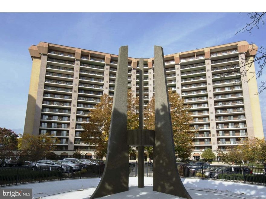 Welcome to this spacious corner unit in the 2000 building of the Valley Forge Towers. Originally a three-bedroom condo, currently features two bedrooms  and a formal dining room/Den. It is easily can turned back into a three bedroom.
The two sets of updated  sliding glass doors from the living room and dining room  open to the expansive long balcony for you  to enjoy the serene view of the Schuylkill River . The spacious primary bedroom offers a cozy sitting area with an updated sliding glass door, a dressing area , an ensuite bathroom , shower area, and walk-in closet. The hallway leads to the laundry area, a full guest bathroom with a tub, and the second bed room with an updated window. The condo offers a storage room on the balcony as well as in the common area of the floor. 
The HVAC system and water heater are  updated .
Valley Forge Towers community offers many amenities on the 1st floor, such as beauty salons, dry cleaners, a bank, nailery, a Dental office, a Restaurant, a café, and much more. The monthly condo fees cover water, sewer, trash and snow removal, Comcast premium cable TV coverage, health club membership, indoor and outdoor pool, tennis, volleyball, pickleball, basketball courts, and play area for kids. The 24-hour security guard is on duty. There is a maintenance crew in the building that, with a minimal charge, can handle many minor repairs in the unit for you if needed. The nearby walking and biking trail takes you to Valley Forge Park and the surrounding Philadelphia area. The community also offers a car wash station. Valley Forge Towers is conveniently located in King of Prussia, with access to major highways, Malls, Wegmans shopping center, and much more. The Rambler (Township) shuttle bus service and SEPTA provide easy access  to the King of Prussia Mall and surrounding areas. 

Only service pets are welcome.