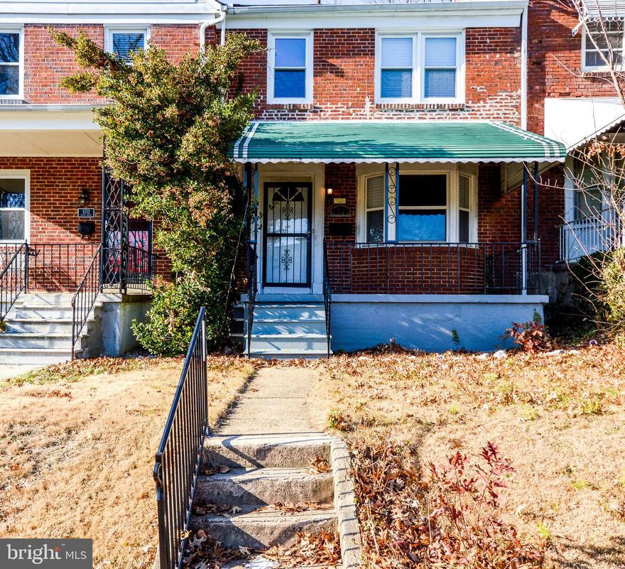 Back on the market after fresh updates to the basement! Beautiful Brick Townhome Boasting Gleaming Hardwood Floors and Light Filled Interiors! Living Room Highlighted with an Arched Doorway.  Eat-In Kitchen with Granite Countertops, a Breakfast Bar, Stainless Steel Appliances, a Decorative Backsplash, and Ample Cabinetry. Three Bedrooms and a Full Bath Complete the Upper-Level Sleeping Quarters. Lower Level Features a Family Room, a Powder Room, a Laundry Room, and Storage. Fresh paint and carpet throughout! A MUST SEE!