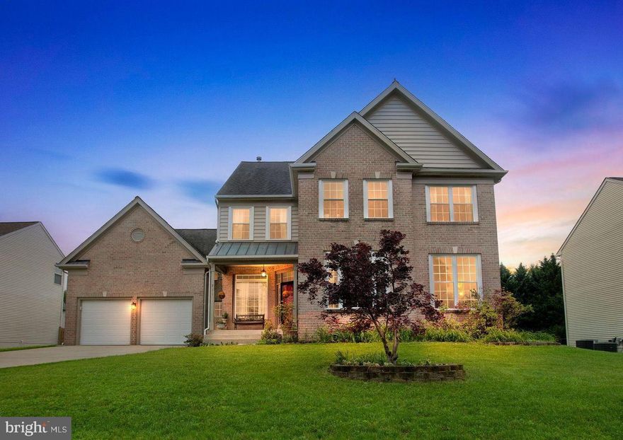 * Stunning brick front colonial on almost half an acre * Incredible curb appeal * Hardwood flooring in Living Room and Dining Room * Bright, Open floorplan * 9' ceilings on the main level * Spacious Kitchen with white cabinetry, stainless steel appliances with gas cooktop in the center island and new luxury tile flooring * Large primary bedroom with attached full bathroom and walk in closet, wardrobes will convey * Amazing home theatre in lower level with HUGE 110" projection screen * Custom paver patio overlooks huge rear yard with room for full size volleyball game!