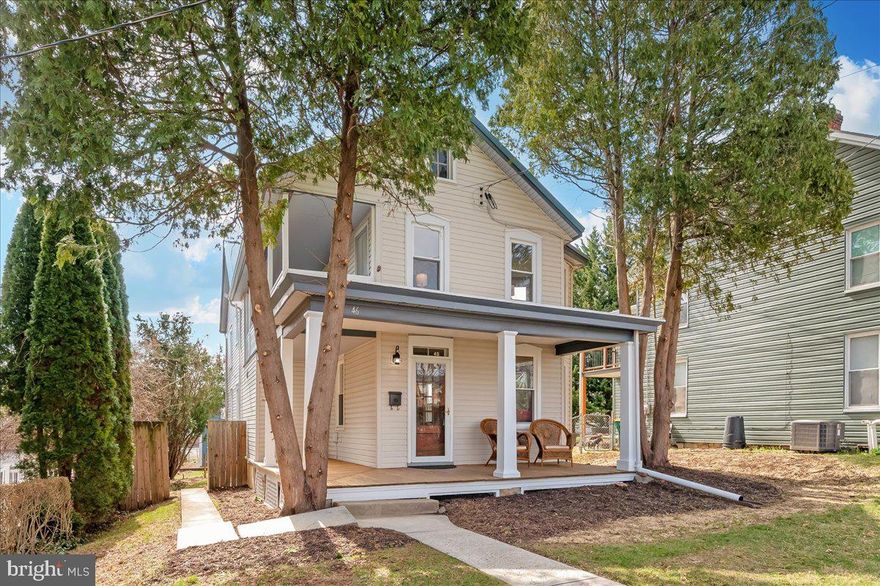 SO MUCH SPACE in this beautifully restored 4-bedroom classic home with 2 full baths, wraparound porch, a second-story porch and oversized two-story workshop garage — a rare combination in town! Perfectly blending historic character with modern convenience, the home has been completely refurbished with fresh paint throughout, new bathrooms, updated lighting, luxury vinyl flooring, cozy carpeting and SO much more. The spacious living room showcases gleaming Southern pine floors and built-in window seats that add warmth and historic charm. The upgraded kitchen features high-end granite countertops, abundant storage, new stainless steel appliances, and an utterly charming pantry with original built-in cabinetry. The main level laundry area includes a new Whirlpool washer and dryer. Upstairs you’ll find four bedrooms and a full bath with trendy shiplap and a cedar ceiling. The primary bedroom features a private porch — the perfect place to enjoy your morning coffee while listening to the birds from a porch swing. Additional upgrades include a new HVAC system, durable metal roof, new hot water heater, 200-amp electrical service, and tilt-in vinyl windows. Outdoor living is a highlight of this property with three porches, a partially fenced in yard, and plenty of space for grilling, gardening, relaxing and playing. The oversized two-story insulated workshop garage features 100-amp electrical service, two new automatic garage doors, and a wood stove — a blank space for vehicles, tools, hobby, exercise area, storage, office, and so much more… the possibilities are endless! All of this on desirable Fifth Street within walking distance to Memorial Park, schools, restaurants, shopping, breweries, antiquing and Historic Downtown Waynesboro. This property offers both value and charm in one package, book your showing now! Come see for yourself how lovingly this gem has been restored. Sellers left all paint colors.