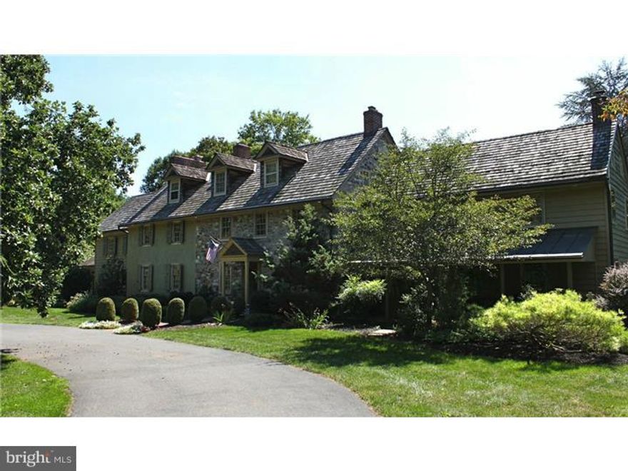 Biddlebrook is your quintessential country property with a mix of a spacious 5BR, 3.1BA antique stone home, a 3 stall stable, tennis court, pool, and absolutely magnificent landscaping - all set on 5.36 acres!  The well loved and superbly maintained home ozzes antique charm with an abundance of raised paneled wainscotting, 6 fireplaces (all working!), antique hardware, and a rich patina not found in newer homes.  In fact, the oldest section of the home was on this site for the Battle of the Brandywine and was believed to have housed British soldiers.  There is even evidence of a bullet mark in the Dining Room!  The gourmet will appreciate the Kitchen with a Wolf stove, large Pantry Room, and lots of granite counter space.  The Master Suite includes a wonderful Bath with a whirlpool tub & marble shower, a Walk-in Closet plus several additional closets, a Sitting Room, & a large Bedroom with a propane fireplace.  The property is conveniently located with easy access to Rt. 202 & Rt. 1, Wilmington, the airport plus Unionvile-Chadds Ford Schools.  This wonderful property has it all!