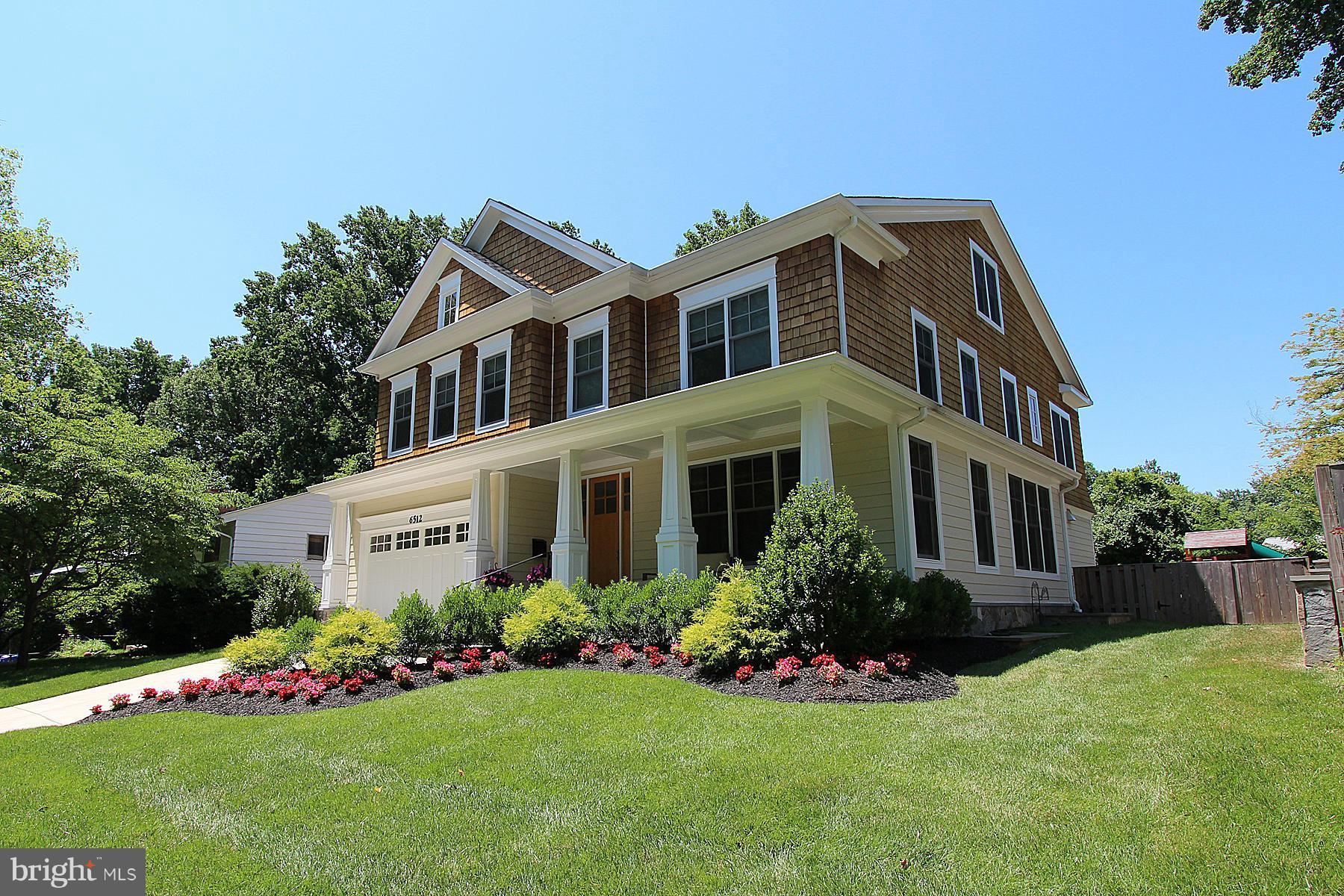 Exceptional Arts & Crafts 4 level home w/almost 7000sqft fin liv space. Beautifully appointed w/opulent molding everywhere. Elegant Office & 6 Bedrms, each w/en-suite Bath &walk-in Closet! Very high end finishes incl 9 &10ft ceilings, 36" Subzero Fridge & 36"Subzero freezer. Media/Exercise Rm, mudrm, huge laundry Rm. Great lvl large yard. Simply loaded! Pool membershp conveys, voluntary HOA so fun