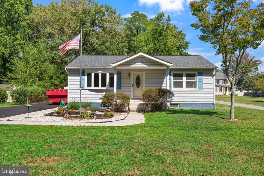 AMAZING OPPORTUNITY AND POTENTIAL.....rancher nestled in the highly desirable Severna Park School District in the heart of Pasadena/Severna Park. This home has been meticulously cared for over the years.  Large and inviting living room with lush carpet (hardwood flooring underneath) and natural light offers a wonderful greeting into the home.  The bright and cheery kitchen, complete with white cabinetry, Silestone counter-tops, and gas cooking, connects the living spaces and has access to the covered patio and backyard.  Three generously sized bedrooms, two with a ceiling fan and ample closet space. The hall bath completes the main living space. Original hardwood floors are ready to be refinished.  The large partially finished basement offers more living space with a recreation room and workshop/storage rooms.  Private, landscaped backyard, complete with shed with electric.  Located on a nice flat lot in a quiet setting, you'll enjoy peaceful living with easy access to major commuting routes, shops, restaurants, parks, B&A trail, schools and much more. Natural Gas heat, hot water, and cooking.  Public water and sewer. Thompson Creek replacement windows, new roof, vinyl siding, fresh driveway, and more. Basement has waterproof system and is piped for air compressor (not included) service, even to the driveway.  Priced below recent appraisal.