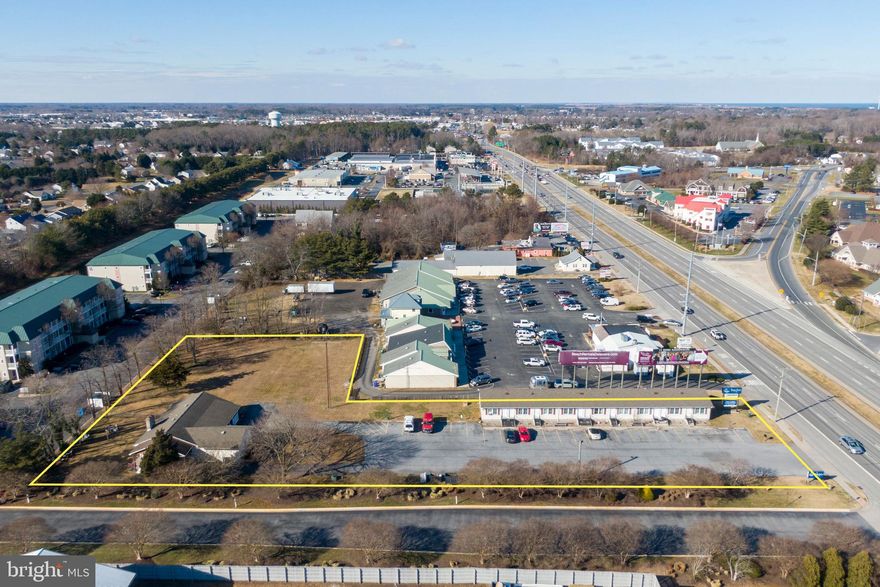 Ideal 1031 property being offered on SB Coastal Hwy, for under $2.4mm.   Own this C-1 property that allows for redevelopment to residential units w/County approvals.  Rarely offered 1.45 acres of premium Route One commercial lands.  Between Lewes Beach and Rehoboth Beach, perfectly situated on the SB lanes, just past the WaWa. Property offering includes Parcel 492.  Included are 9 fully equipped rental cottages along with a single family home of approximately 2500 sf.