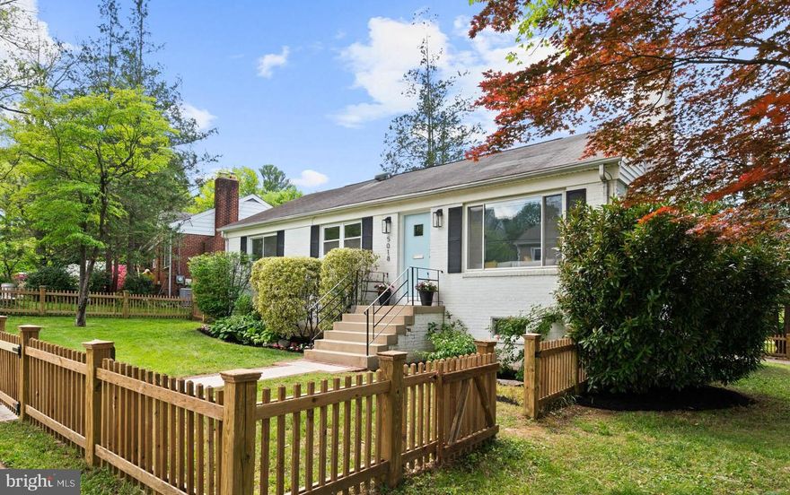 05/11 - Open house cancelled. Under contract. Nestled on a leafy corner lot in the heart of Westgate, this picture-perfect 4BR / 3BA rambler offers a rare blend: renovated, low-maintenance living with just the right amount of indoor-outdoor space — all in a location that puts you close to everything, and still feels like home.

Once you step through the picket fence and approach the front walk, it’s clear that every inch of this home was refreshed with intention. Fixtures, finishes, lighting, and layout -- all thoughtfully updated by an award-winning designer to offer a clean, contemporary backdrop for everyday living.

The open-concept living and dining space is filled with natural light and grounded by a classic wood-burning fireplace with wood mantle. The layout flows seamlessly into a sleek, HGTV-worthy kitchen with access to the back garden, driveway, and lower level. Quartz counters and backsplash, new stainless appliances, under-cabinet lighting makes this space ideal for casual hosting and quiet morning coffee alike.

The main level features gleaming hardwood floors, contemporary moldings, new recessed lighting, and three sunlit bedrooms, including a serene primary suite with a spa-like bath. Designed with care and an eye for lasting style, each bathroom features its own distinct tile and tone. The hall bath makes a bold statement with deep navy tile, a warm wood vanity, and statement lighting, all grounded by natural light from the window. The primary en suite bath offers a serene palette of creamy tones with metallic accents, a dual vanity, and thoughtfully selected finishes that feel both elegant and calming. Each of the three bedrooms is bright and well-sized, with custom closets that make smart use of space while enhancing the room’s design.

The lower level? Bigger than expected — and full of smart utility. A separate entrance from the drive leads to a mudroom with coat closet, built-in cubbies, and a wide-open drop zone for jackets, backpacks, muddy shoes, and sports gear. A total win for keeping life organized and moving. The large rec room offers space for everything: movies, crafts, a play zone, lounge space, or working out. There’s a bright fourth bedroom (perfect for guests or a quiet home office), another renovated full bath by a designer with an eye for mood and materials (that tile -- wow!), and an oversized storage room with room to build-out if you want even more.

And here’s the real kicker: the oversized corner lot is surprisingly serene yet connected to the neighborhood. This home gives you space and potential. Think future screened porch, a front addition, or even a second story — this home’s footprint is ready for your vision.
Detached garage, private drive, oversized flat fenced yard, and an unbeatable location. 

Westbrook Elementary, Westland Middle, and B-CC High School serve the neighborhood. You’re minutes to Spring Valley (hello, Crate & Barrel and Millie’s), Metro and shops of Friendship Heights, the new Westbard Square, and the Capital Crescent Trail. Quick access to Downtown Bethesda, Walter Reed, NIH, and major commuter routes makes life here not just beautiful, but easy. 

5018 Rodman Road, Bethesda is that rare find: solid integrity, modern design, and space that grows with you, all in the "Westbrook Neighborhood."