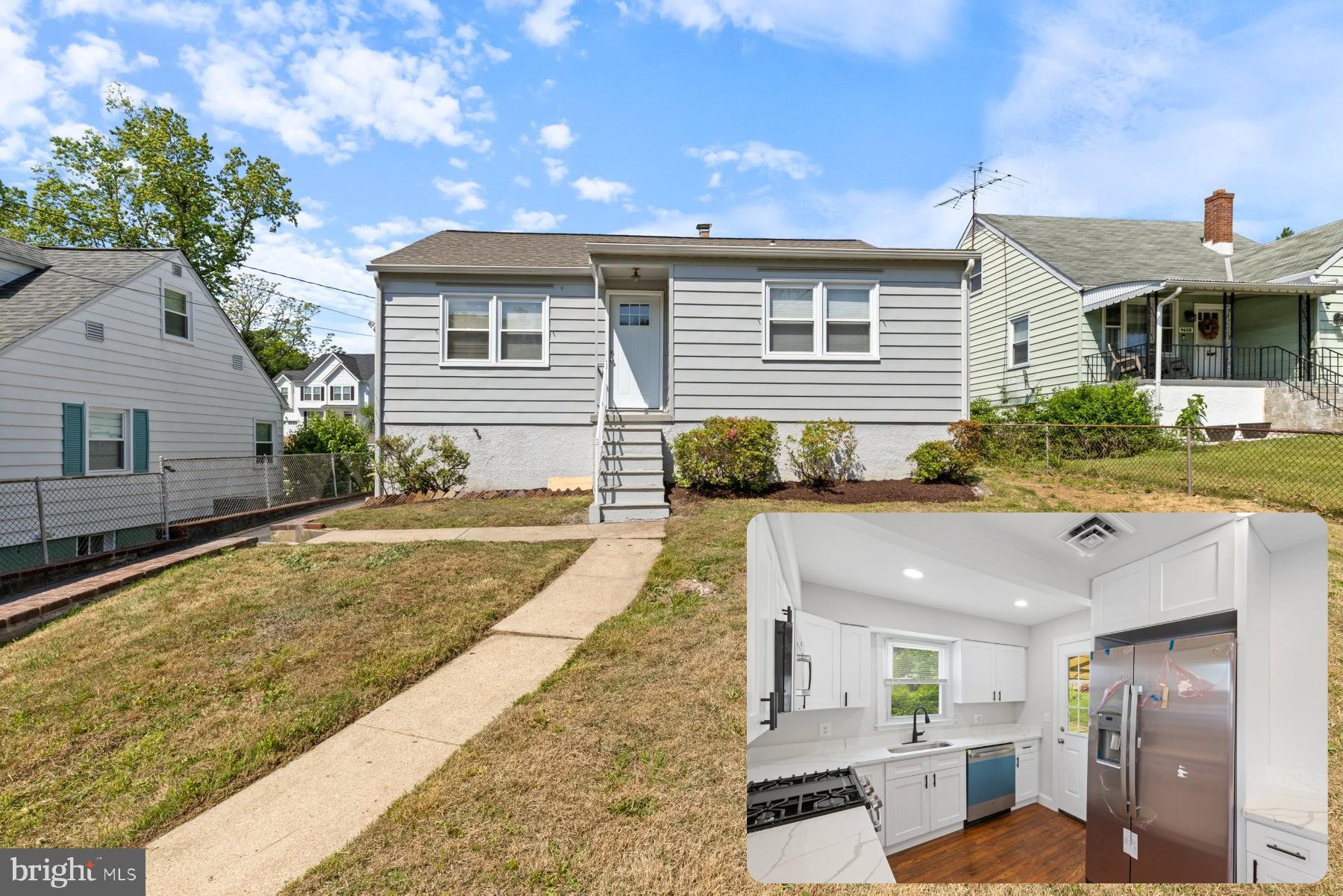 Renovated 3 Bed/2 Full Bath Rancher with solid hardwood floors throughout the main floor! This wonderful home offers spacious bedrooms, high end renovated bathrooms, a large fully finished basement and a brand new kitchen with ss appliances/quartz countertops/white shaker cabinets. Outside you will find a detached garage, paver patio, a covered rear porch and large yard!!