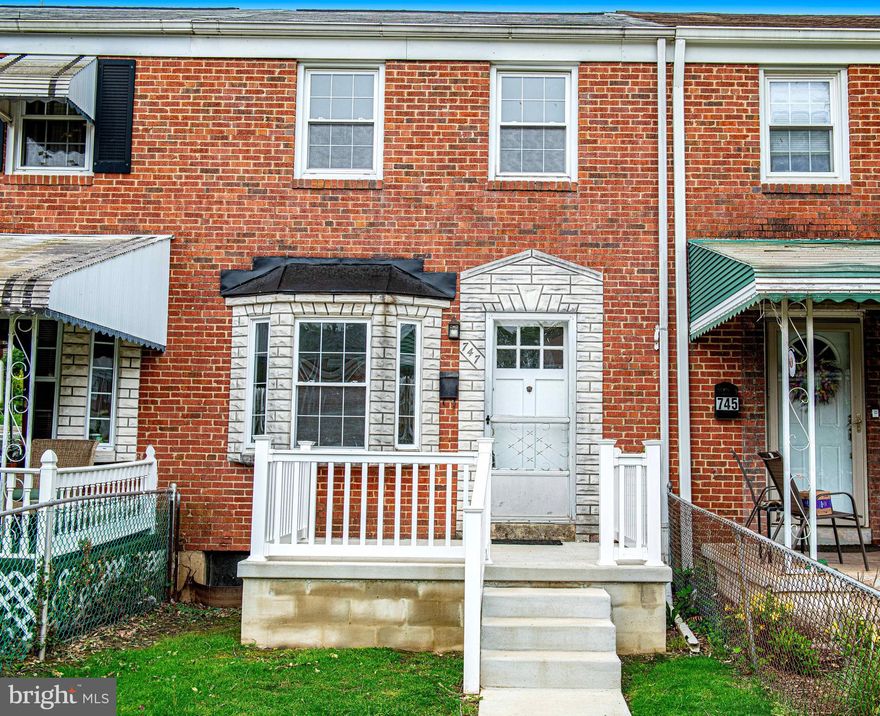 Charming interior rowhome located in the heart of the Middlesex neighborhood! This traditional all-brick rowhome features brand-new front and rear porches and is loaded with updates throughout. Enjoy a beautifully renovated kitchen with new appliances, fresh paint throughout the home, and stylish luxury vinyl plank flooring on the main level. The upper level features brand-new carpet for added comfort. The bathroom sink and tub have just been freshly reglazed for a sleek, like-new finish. The fully waterproofed unfinished basement offers great potential for extra living space or storage. Conveniently located near schools, shopping, and major highways—this home is move-in ready and a must-see!