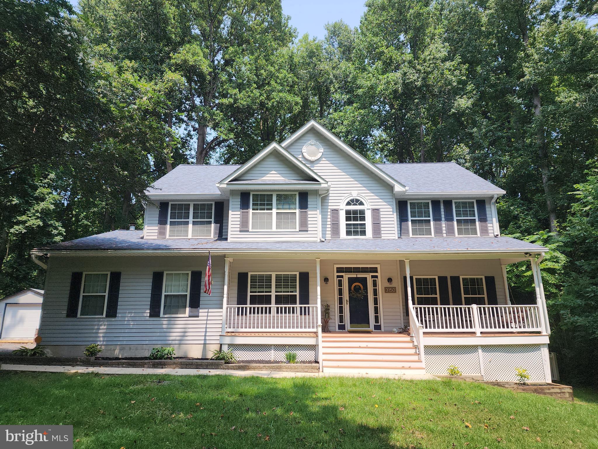 OPEN HOUSE – Motivated Sellers – Great Opportunity -Priced to Move
Join us this Saturday, August 16th from 11 AM to 2 PM for an exclusive tour of this stunning colonial home on 2 private, wooded acres in the sought-after area of Huntingtown. This home offers an incredible combination of comfort, space, and modern updates, including real hardwood floors throughout the spacious living and dining areas, a two-foot builder bump-out for extra room, and a newly updated kitchen (2022) with granite countertops, stainless steel appliances, ample cabinet space, and a pantry. The cozy family room features a wood-burning fireplace, and the fenced backyard includes a two-tiered deck and hot tub for entertaining or relaxing. Upstairs are four generous bedrooms, including a primary suite with vaulted ceilings, a huge walk-in closet, and a spa-like bath with soaking tub, walk-in shower, and dual sinks. The finished basement includes a tiled sunroom perfect for a game room, home theater, or bar area. Recent updates include a new roof (2022), HVAC and water heater (2022), a new water softener (2024), two HVAC units, abundant storage, a large garage, and a one-year home warranty. Located with easy access to D.C., Annapolis, Baltimore, and military bases, this community is also known for its excellent schools, parks, and family-friendly atmosphere. Don’t miss your chance to see this home—schedule your private tour today or join us for the Open House this Saturday, August 16th from 11 AM to 2 PM.