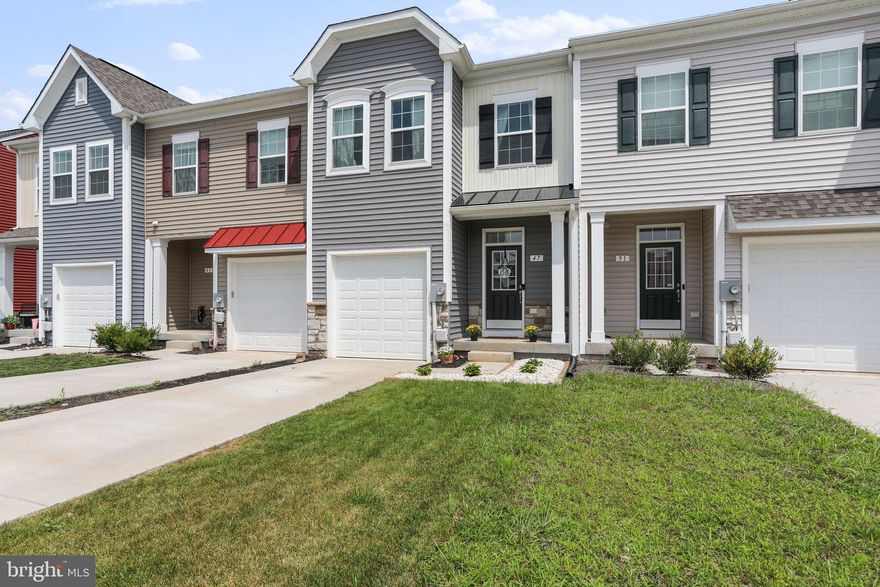 Want a new home but don't want to wait for it to be built?  This 3-year young townhouse checks off all the boxes. The Litchfield II model offers beautiful hardwood flooring throughout the main level.  A spacious kitchen with dark cabinetry, granite countertops and stainless steel appliances is the heart of the home.  Upstairs are 2 sizeable secondary bedrooms that share a hall bath. The master bedroom has a large walk-in closet and bath with dual sinks and walk-in shower.  The unfinished, walk-out basement offers endless possibilities, for additional living space and storage. The yard has been fenced, making it a breeze to entertain friends and family.  All this plus a great commuter's location, with easy access to route 11, 81 and just 15 minutes to the VA line.