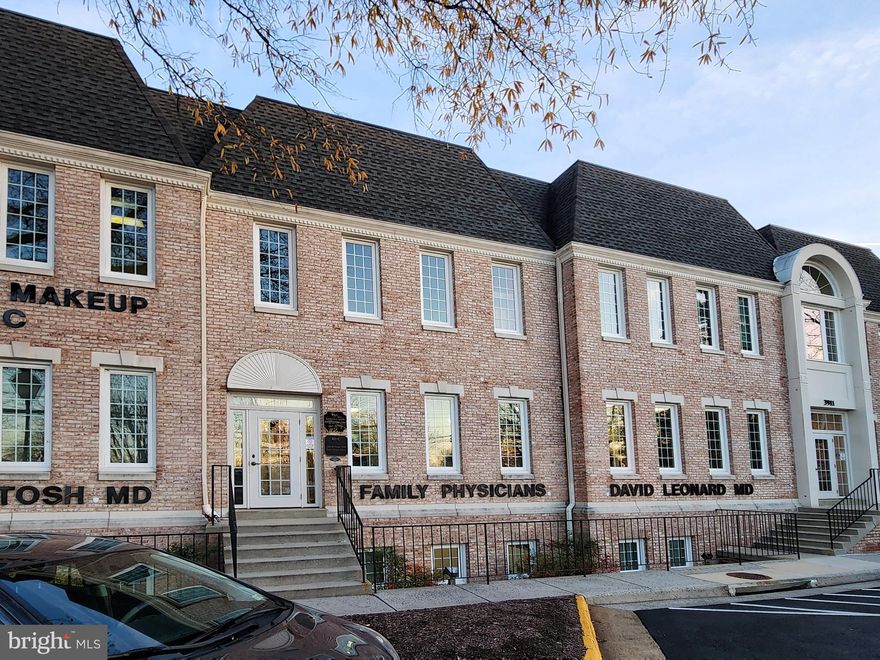 ** Great exposure from major street!  First building at the traffic signal light.  **Upper Level with High(Cathedral) Ceilings.  Lots of Light for 4 front windows and 4 rear windows. ** New Windows ** Reception Area, 3 Large Offices, Conference Room ,Storage room, Kichenette and Bath. ** New Paint throughout! ** Well maintained property.  ** Please use Security card except  between 8:00 am and 6:00 pm. Sentri Lockbox is on railing.