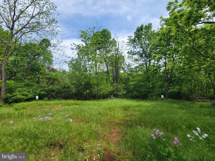 Secluded Building Lot # 2 - Build your dream home here....bordered by trees,  seasonal stream meanders in rear of property.   Underground electric to property.  Plat approved, see attached.  Perc approved for at-grade septic.  Newly drilled well, 200 feet deep and 100 GPM....wow!    Easy access to I-70.    Contact Realtor for details.