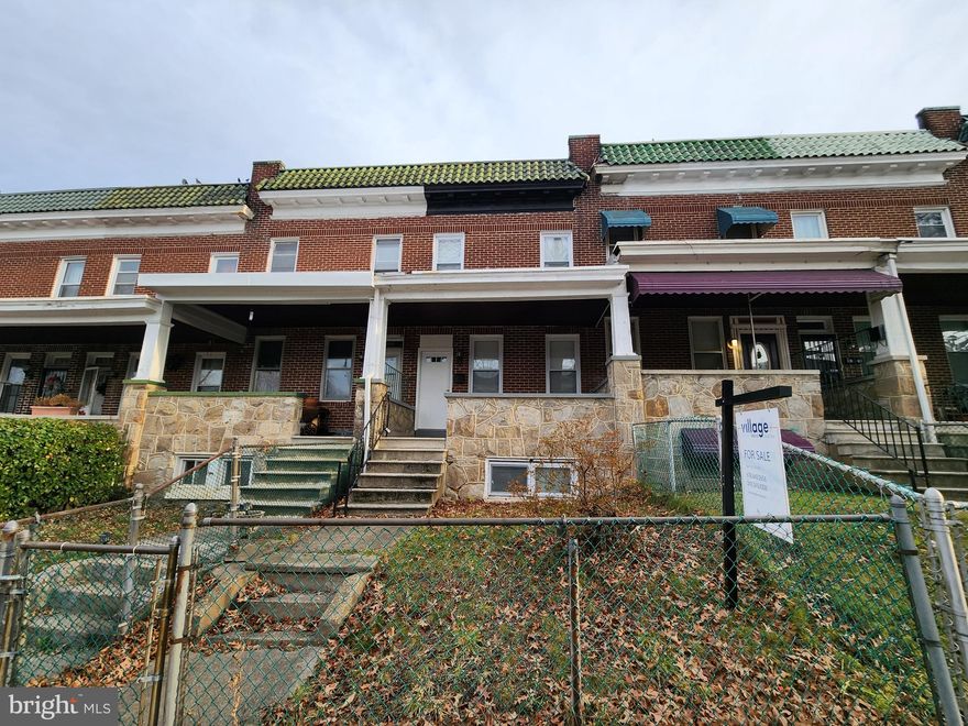 ONLINE AUCTION: Bidding begins 01/03/2023 @ 10:00 AM. Bidding ends 01/05/2023 @ 11:30 AM. List Price is Suggested Opening Bid. 2 Story Porch-Front Townhouse located in the Coldstream Homestead Montebello area of Baltimore City. Residents can enjoy the nearby attractions such as Clifton Park, Clifton Park Golf Course, Lake Montebello, Waverly Shopping Center, John Hopkins University, & Herring Run Park. Easy Access to Major Traffic Artery Greenmount Ave. Property is Vacant. Deposit: $10,000.