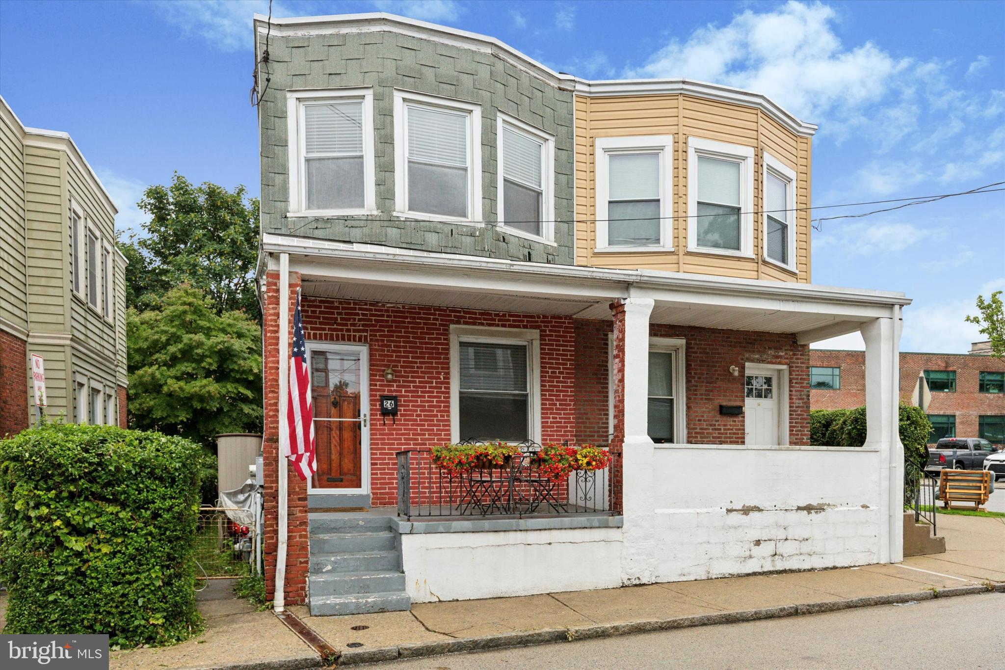 Right in the heart of Ardmore on a quiet dead-end street, this charming twin home is available for rent with refinished hardwood floors on the main level, central air, and a fenced-in yard. The covered front porch welcomes you into a bright, spacious first floor featuring high ceilings, large windows, and a comfortable flow between the living room, dining room, and updated eat-in kitchen with gas cooking and stainless steel appliances. Step out from the kitchen to a deck overlooking the private backyard; perfect for relaxing or entertaining. Upstairs offers three bedrooms and one full bath, with an unfinished basement for laundry and storage. Just a short walk to Suburban Square, the Ardmore train station, and an exciting mix of restaurants and shops, all in the sought-after Lower Merion School District with choice of Lower Merion or Harriton High School! Schedule your showing Today! *** Signed lease will allow you to get a parking permit for the street.