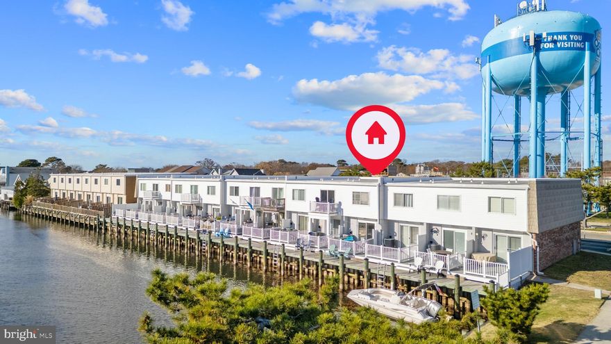 Welcome to your perfect waterfront getaway! This beautifully updated 2-bedroom, 1-bath townhouse sits right on the canal in Ocean City, offering the ideal blend of comfort, convenience, and classic beach living. Enjoy easy access to the water which leads right out to the bay—perfect for launching your paddleboard, docking a small boat, or simply taking in the peaceful views right from your back deck. 

Inside, you’ll find an inviting open layout with great natural light, a modern kitchen, and a cozy living space designed for relaxation after a day on the beach. Both bedrooms are generously sized.

Located in a quiet, well-kept community, you’re just minutes from the beach, boardwalk, restaurants, and all the best of OCMD. Whether you’re searching for a weekend escape, an investment property, or a year-round retreat, this waterfront condo is a standout opportunity.   Condo association updated in 2020 a new bulkhead with an expanded dock as well as new trex decks. This home has also been impeccably maintained by the same family since it was built in 1973!   Unit will be coming fully furnished! This unit is also not located within an R-1.

Don’t miss your chance to own a piece of the canal-front lifestyle in Ocean City!