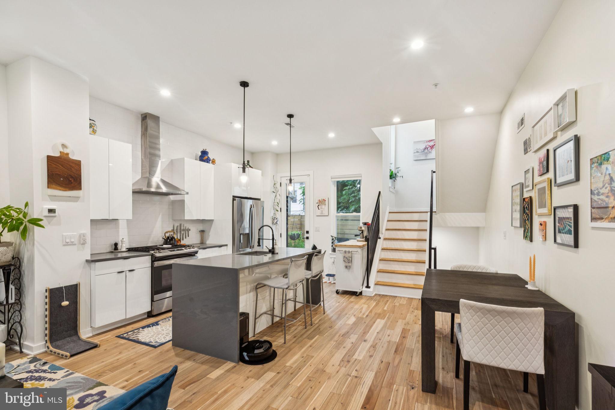 Welcome to your dream home in the heart of Newbold! This stunning 4-story townhome, built in 2020, offers 2,000 square feet of modern elegance and thoughtful design. Featuring 3 spacious bedrooms, 2.5 luxurious bathrooms and real hardwood floors throughout. Every inch of this home is crafted for comfort and style.
Step into a light filled open-concept living space with a contemporary kitchen boasting GE appliances, a waterfall island, and sleek finishes. The second floor hosts two generous bedrooms and a full bath, while the third floor is dedicated to a private main suite—complete with dual closets, an en suite and a private balcony.
Need more space? The fully finished lower level, with 8'2" ceilings, offers a flexible bonus room perfect for a home office, gym, or guest suite. And don’t miss the rooftop deck with panoramic views of the Philly skyline—ideal for entertaining or unwinding under the stars.
Tucked on a quiet block surrounded by new construction, this home also features central A/C, easy access to public transportation and a full 5 years remaining on the tax abatement. Just minutes from Broad Street, Center City, and all the vibrant energy South Philly has to offer.
Available for Sale and for Rent (see rental listing)