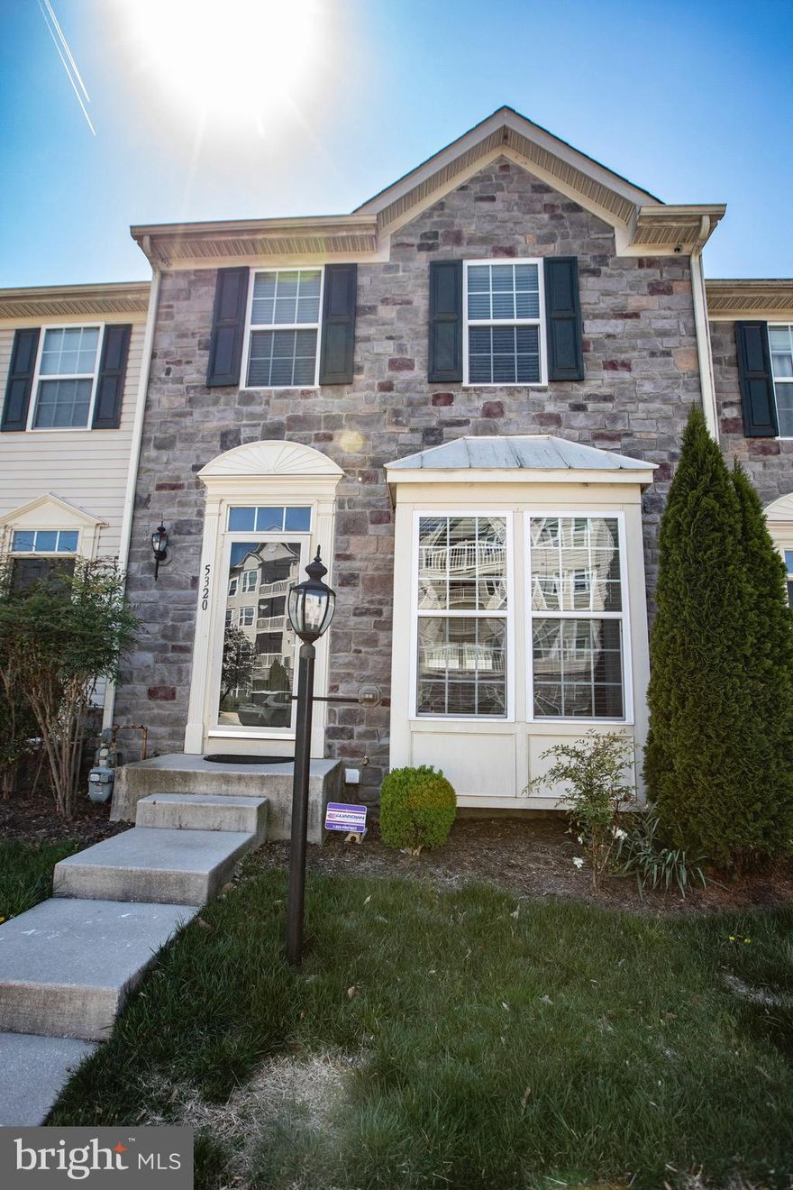 Beautiful Townhouse in a private sought after community! Excellent Location! It Is Move In Ready with a fully finished and remodeled basement, a veneer stone accent wall, walkout stone patio, and a modern bathroom! The Open Floor Plan Welcomes You As You Walk In. Highlighted by sun filled windows, high ceilings, open kitchen. There Are Tons of Recess Lights Throughout The House. The Kitchen Has An Island, Stainless Steel Appliances With A Bump Out Breakfast Room. The composite Deck Leads You to A Private View Of The Trees. The Upper Level has brand new carpet throughout. The Primary bedroom suite awaits with a walk-in closet and private bathroom. There are two other bedrooms along with another full bathroom, all rooms with ceiling fans. The Condo Fee Includes Water & Lawn Maintenance. The Home Is Minutes Away To Major HWY's Such As 695, 70, 95, & route 40 Etc.