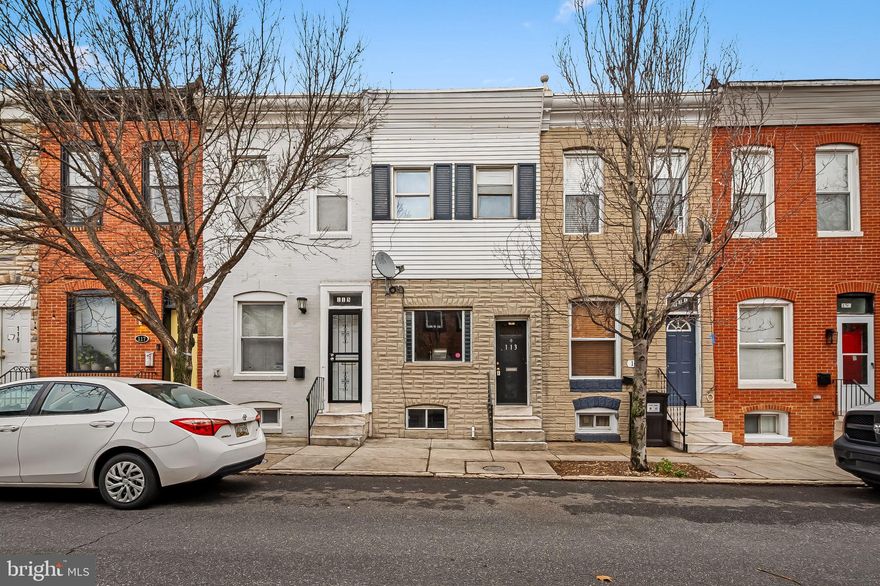 This updated rowhome blends modern finishes with classic Baltimore charm. The main level features an open layout with spacious eat in kitchen, and separate living room. Upstairs offers two spacious bedrooms and a renovated full bath with double sinks. The backyard is  fenced and a blank slate for anyone looking to have an urban garden or entertain guests. Conveniently located just two blocks from Patterson Park, Johns Hopkins Medical Center, Canton Crossing, shopping, and restaurants, and easy access to 95. This one is a great value and can't be missed!