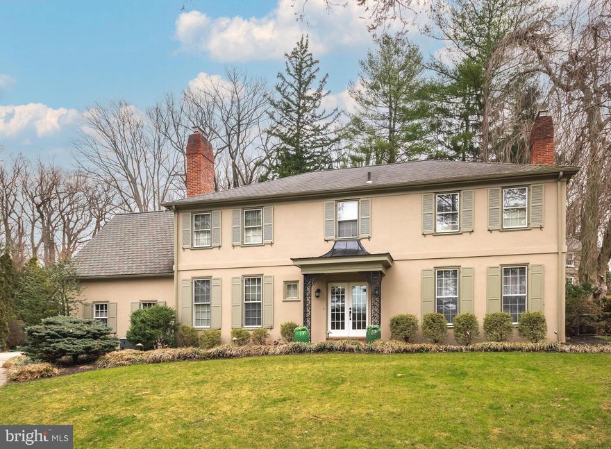 Welcome to 439 N Ithan, a prodigious French Colonial nestled on a private cul-de-sac in desirable Bryn Mawr. This 4 Bedroom, 3 Full Bath, 2 Half Bath home has been updated and lovingly maintained both inside and out. Step into the Foyer with beautiful hardwood floors & recessed lighting. Continue to the formal Living Room with fireplace and windows on 3 sides, allowing for an abundance of natural light to flow in. The adjacent formal Dining Room features hardwood floors, crown molding, chair rails, and offers a perfect space to host dinner parties. The Kitchen begins the open floor plan main living space and boasts cherry cabinetry, granite countertops, tile backsplash, & stainless appliances. The adjoining Dining area has doors that open to a flagstone Terrace making it easy to dine al fresco in the warmer months and entertaining family and friends all year round. Tile floor with gorgeous wood inlay continues to the impressive Family Room featuring a tray ceiling, gas fireplace, and built-in cabinetry. A well-appointed home office with gas fireplace & built-in bookcases, as well as 2 Half Baths complete the first level. Head upstairs to find the beautifully updated Primary Suite with spa inspired bathroom with an oversized glass rain shower, separate soaking tub, dual sink vanity, beauty station, and custom cabinetry. Large expanded walk-in closet includes over 50 linear feet of hanging space, drawers, and shelving. Additionally, you’ll find 3 generously sized bedrooms each with access to a Full bathroom with shower/tub combo and vanity for storage. The lower level provides additional finished living space with gas fireplace as well as unfinished space that houses the laundry, utilities, and shelving for storage. Step out onto the previously mentioned flagstone terrace with stacked stone wall, outdoor speakers, and BBQ area with natural gas hookup. Incredible location in the award-winning Lower Merion School District and close to Rt 76 & 476, & PA Turnpike. Be in King of Prussia or Center City in no time at all! Enjoy the best of both worlds while living on the prestigious Main Line, minutes to Suburban Square, Bryn Mawr Village, Wayne, & SEPTA stations. Schedule your private tour today!