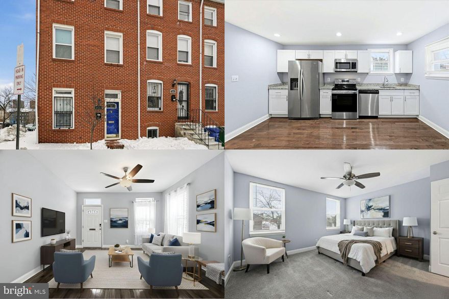 This charming Baltimore townhouse combines historic character with modern updates, offering a layout that’s perfect for everyday comfort. The main level features a seamless flow between the living, dining, and kitchen areas, filled with natural light for a bright, welcoming atmosphere. Spacious interiors provide flexibility for various uses, from hosting guests to working from home. The lower level includes an unfinished basement, ideal for storage, a home gym, or future expansion to create additional living space. Step outside to a small private fenced yard, perfect for enjoying fresh air, grilling, or creating your own outdoor retreat. The entire second level is dedicated to a generous primary suite, offering privacy and separation from the main living areas. It includes ample space for a bedroom and sitting area, along with a large bathroom designed for both comfort and functionality. Conveniently located near Baltimore’s major sports stadiums, including M&T Bank Stadium and Oriole Park at Camden Yards, this home is also close to parks, shops, dining, and everyday amenities. With multiple commuting options and quick access to major routes, this location supports a dynamic city lifestyle. Updated finishes throughout and a thoughtfully designed floor plan make this home move-in ready and perfect for comfortable city living. Photos may be virtually staged