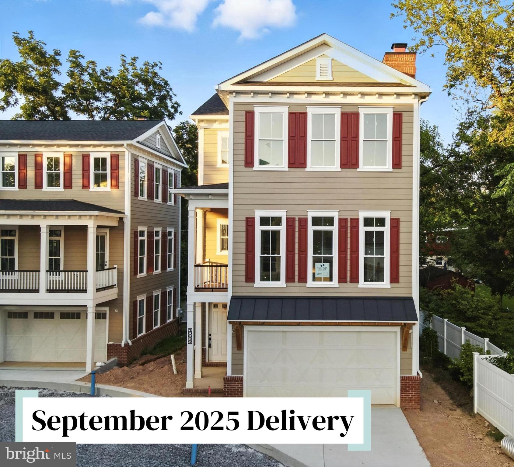 SEPTEMBER 2025 DELIVERY HIGH-QUALITY CUSTOM HOME - ELEVATOR-READY!
Welcome to West Pocket Place, an exclusive boutique community just moments from the charming Old Town Fairfax. This meticulously crafted, custom-built single-family home offers the perfect opportunity to downsize or rightsizing without sacrificing luxury, comfort, or an unbeatable location.
Set to be delivered in September 2025, this newly constructed home, LOT 6 with 2400+ square feet of beautifully finished space to include a covered balcony, boasts exceptional craftsmanship and high-end finishes throughout. Designed with attention to detail, this elevator-ready residence is a true testament to luxury living.
The main level features 10-foot ceilings and an open-concept living space designed for both entertaining and relaxation. The gourmet kitchen is a culinary dream, showcasing 54” custom cabinetry, an impressive large walk-in pantry with wood shelving, quartz countertops, KitchenAid appliances, and a 36” gas range. The living area is anchored by a sleek linear gas fireplace, adding warmth and ambiance to the heart of the home.
The upper level is home to a tranquil primary suite with a spa-like ensuite, complete with quartz counters, a soaking tub, and an expansive walk-in shower. A spacious secondary bedroom, full bath, and a conveniently located laundry room round out this floor.
On the walk-out lower level, discover flexible living space that can serve as a third bedroom, home office, or guest suite. It’s complete with a full bath and abundant storage space, offering endless possibilities to suit your lifestyle.
This home’s high-end finishes include wide vinyl plank flooring, oak stairs, Schlage black hardware, crown molding, and a blinds package. Energy-efficient features, such as a two-zone HVAC system and fire sprinkler system, ensure comfort and safety year-round. A large 2-car front-load garage adds convenience and extra storage space.
Step outside and enjoy the ease of low-maintenance living. The HOA takes care of lawn care, and the brick-paved streets and brick-pillared entrance create a welcoming atmosphere. A privacy-enhancing fence and lush landscaping further enhance the outdoor space, providing both beauty and tranquility. The exteriors of the homes in Pocket Place are thoughtfully designed to mirror the timeless elegance of Colonial Fairfax, with low-maintenance composite siding and brick chimneys.
This exceptional location offers privacy, luxury, and convenience, with just a 3-mile drive to the Vienna Metro, close proximity to George Mason University, and easy access to Providence Park.
Only two homes remain! Contact the listing agent today to learn more about exclusive builder and lender incentives.
Photos of cabinetry and bathrooms reflect possible selections.