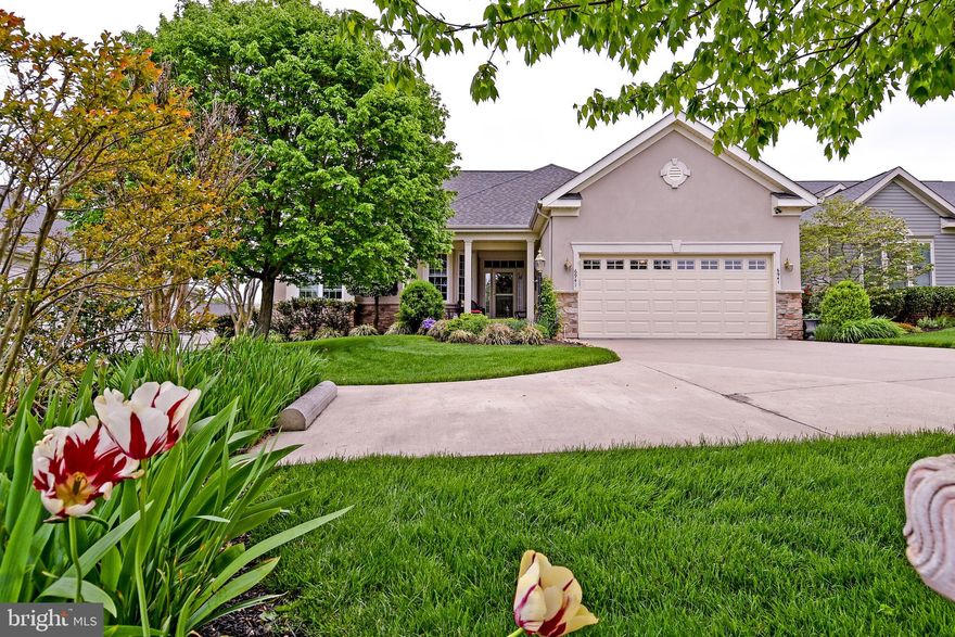 By far one of the nicest home on one of the nicest lots in Heritage Hunt.   The driveway is huge with added apron for parking your third car and loads of space for additional guest parking.   Many upgrades in this beautiful home, including, New Lennox Energy Efficient HVAC with 5 year warranty.  Recently replaced roof, kitchen appliances, allowing for two ovens .  Also, recently replaced is all hardwood flooring except sunroom with high quality level hardwood flooring., hot water heater, trex decking, windows, washer/dryer, garage doors with wi fi remotes,and both main level toilets were replaced with high toilets.  Outside professionally landscaped lot.  Custom paint through out the house.  Security Camera facing front conveys. 4 mounted TV's convey, they are in basement, upper bedroom, office and master bath.   Freezer in garage conveys.  The awning that has a remote for operating helps shade the back deck.  Installed invisible fencing.  Sprinkler system with 7 zones keeps the yard looking great.  This one is a true Gem!