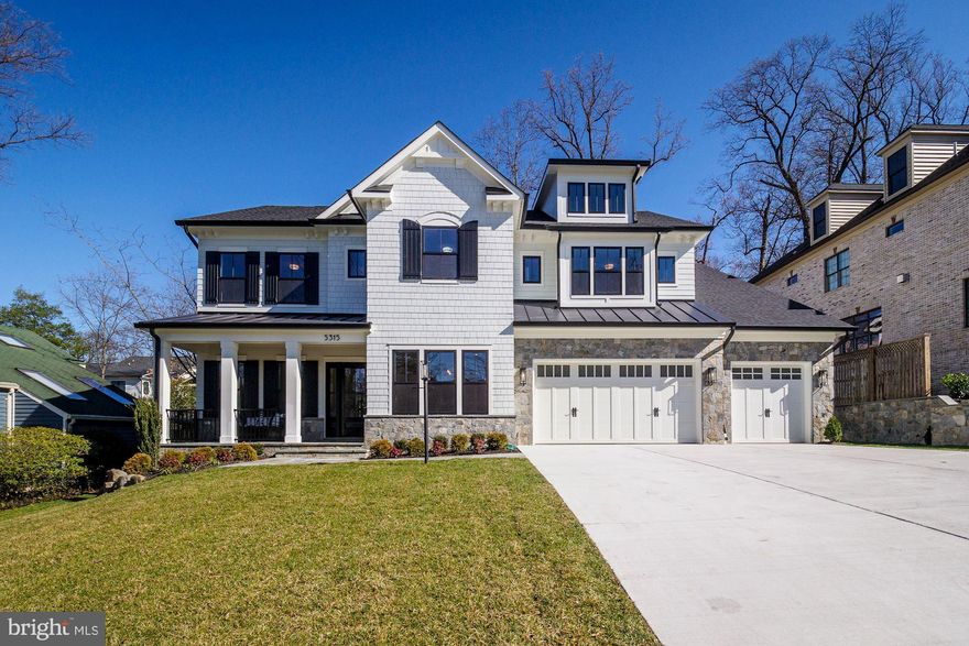 This spacious custom home with pool-ready backyard, elevator, main level guest bedroom, and three car garage seamlessly blends traditional with more modern touches. The designer kitchen is on-trend with custom flush inset cabinetry, twin dishwashers, pot filler, ten foot island, and wine reserve with sink in butlers pantry. The master suite features morning bar, gas fireplace, heated bath floor and spectacular walk-in closets. Family organization and flow is central to the main level with tile floor mudroom, coat and shoe cubbies, double stacked coat closet, two pantries, arrival center, dual staircases, and two bathrooms. Other details include home theatre or gaming room adjacent to service bar and wine room, fitness room with rubber floor, screened porch with fireplace, deck off family room, ten foot ceilings on main level, multi room audio system, wide plank white oak hardwood floors, designer light fixtures, and simulated dividing lite windows. Just steps to Glen Echo, C&O Canal Trail, Mohican Hills Pool, and the Shops at Sumner Place. Taxes awaiting assessment.