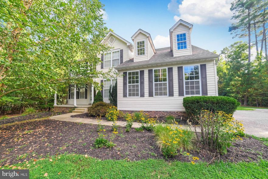 Great Home Tucked Away For Privacy in a Cul De Sac in sought after Saint James Subdivision. 2 acres of privacy.  Huge kitchen with newer appliances and new granite counters - Huge master bedroom and large bedrooms, basement that walks out to private back yard.  Separate dining room and office and living room.  Family room with beautiful fireplace that connects to kitchen.  close to PAX