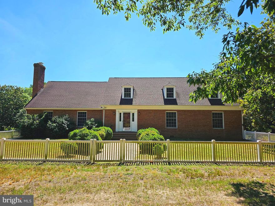 FIRST TIME EVER AVAILABLE to the Market! Situated across from the 262 Acre Pemberton Historical Park on the Wicomico River! This very special property boast approximately 8 acres, 4600+ Sq Ft Traditional Brick Home well constructed, privately owned pond, large barn and outbuildings, open space perfect for pastures! Could be a magnificant equestrian farm! Incredibly rare opportunity to own this 6 Bedroom, 3 Bathroom estate along the sought after Pemberton Drive corridor and be able to walk across the street to all the amenities and/or events offered at the Park!
Dual Enclosed 3 Season Sunrooms on the back of the house.  Quality construction, freshly painted.  Full basement.  Original sturdy hardwood floors, Crown Molding, Chair Molding, Wainscotting.  2 fireplaces.   First floor primary bedroom plus two additional.  3 more good sized bedrooms on the 2nd floor plus bonus and storage rooms. Lots of rooms in this private estate, must see this one to really appreciate it! Cost of materials to duplicate the beautiful craftsmanship in this home would be extensive .   Move in ready or bring your vision and update.  Oil heat, central air, well & septic. Septics were checked when land was recently subdivided and new perc tests were done as well. Long, tree lined private driveway offers privacy and quick access to Pemberton drive.  10 minutes to downtown with the feel of country living.  Seller owns surrounding land currently agricultural farmland (possible uses on surrounding land include agricultural crops, solar lease, development, other).  Property is befitting from Agricultural use for Taxes, so it's subject to Ag Transfer Tax if taken out of Ag use.  Buyer signs affidavit at closing to keep the status.   Pemberton Historic Park is a landmark location distinctive to Wicomico County.  The 262 Acres features Pemberton Hall, a history home built in 1741, extensive trails, nature center, outdoor amphitheater, fresh water ponds with catch-and-release fishing, public restrooms and several picnic areas. They host environmental education programs and special events like the Wine and Beer festivals, and several others.  Enjoy beautiful walking trails alongside the Wicomico River and walk back to your private farmette. 30 minutes to the beaches of Ocean City, just 10 minutes to Tidal Heath Hospital and Salisbury University. Close to Rt. 50 for easy access to Balitmore / Washington Metro areas located approx. 2 hours away.  This unique property offers a well preserved rustic lanscape nestled among many well loved residential communities so you enjoy the best of both worlds and a very convenient location for everything else you need! You get to get away with out getting too far away! Seller's also have listed for sale the almost adjacent home on 6 acres with 1760 sq ft 3 BR 1.5 BA home, wtih cool brick outbuilding, listed under MLS#MDWC2015092 $450,000.