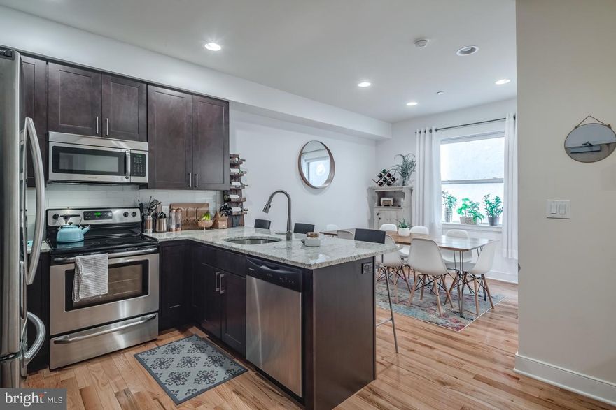 *Available 8/1/24!*

Newer construction bi-level 1 bedroom, 2 full bathroom apartment right on Point Breeze Ave within walking distance to several restaurants, bars, and public transportation. It also features top-of-the-line finishes including central air, ceiling fans, washer/dryer in the unit, lots of natural light, hardwood floors throughout, not to mention gorgeous skyline views directly from the unit! The kitchen is modern with granite counter tops, garbage disposal and stainless steel appliances such as the dishwasher, microwave, stove/oven and refrigerator. The bedroom is spacious with plenty of closet space, and the bathroom features updated back splash tile! The basement level offers added space and storage and an additional full bathroom!

Point Breeze Neighborhood – Conveniently located just south of Graduate Hospital, Point Breeze is easily accessible to Center City, Rittenhouse Square, the Schuykill River Park, the Italian Market, and more by foot, bus, or the Broad Street line. Additional neighborhood amenities include ample non-permitted street parking, corner grocers, and local watering holes and eateries including the American Sardine Bar, Circles Thai take-out and BYOB, and the OCF Coffee House.

*Price reflects the net effective rent after a 1 month credit is applied to a 12 month lease at $1,395/mo.
*Sorry, no pets