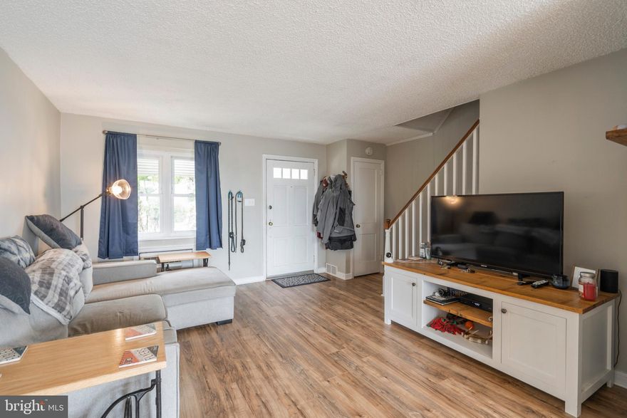 Welcome home to 513 Prospect Ave, a beautiful 2-bedroom row home nestled on a quiet street in Bridgeport. Walking distance to Tap House 23 (only a 7-minute walk), a 9 minute drive to King of Prussia Mall and easy access to public transportation and major highways. From the moment you approach the front door, you will love the classic brick facade that never goes out of style and a flower bed is directly to the right for those with a green thumb. Enter into the spacious living room complete with newer flooring and neutral grey paint throughout. A coat closet is conveniently located right inside the doorway to use for storage. The living room flows nicely into the bright and sunny dining area which features a glass slider out to the large deck with views for days! There is plenty of space to set up a patio table set and a separate grilling area. This makes outdoor entertaining a breeze. The kitchen comes complete with white cabinetry, granite countertops and a backsplash. The window above the sink allows for more sunlight and a great place to look out at your view. Two spacious bedrooms, each with neutral paint and plush carpeting and ceiling fans are located on the second floor. The bathroom has a newer vanity, medicine cabinet, light fixtures, tile work and a tub shower. Is a finished basement a must? Check it off your list! The basement has been nicely refinished with newer flooring and is currently being used as a TV/family. The separate laundry area is tucked away in the rear of the basement and includes more closet storage. Walk right outside to your cement patio and fenced-in backyard. All you need to do is unpack! Give us a call today to schedule your private tour!