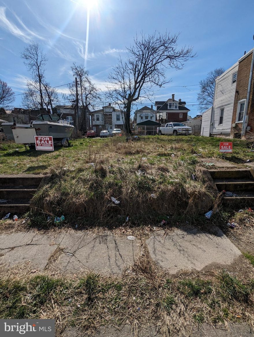 323 and 325 Taylor Terrace are two lots being sold together. The location is close to major roadways like I-95, the Commodore Barry Bridge to New Jersey, is less than a mile from the Chester Transportation Center, and a 10-minute drive to PHL Airport.

The square footage and taxes listed are the totals of the two combined lots. 323 Taylor's Lot Tax ID is 49-06-01201-00; 325 Taylor's Lot Tax ID is 49-06-01202-00. Cash only and proof of funds is required. The buyer is responsible for doing their own due diligence and is responsible for any required permits, U&O, survey tests, zoning changes and/or violations on the property.