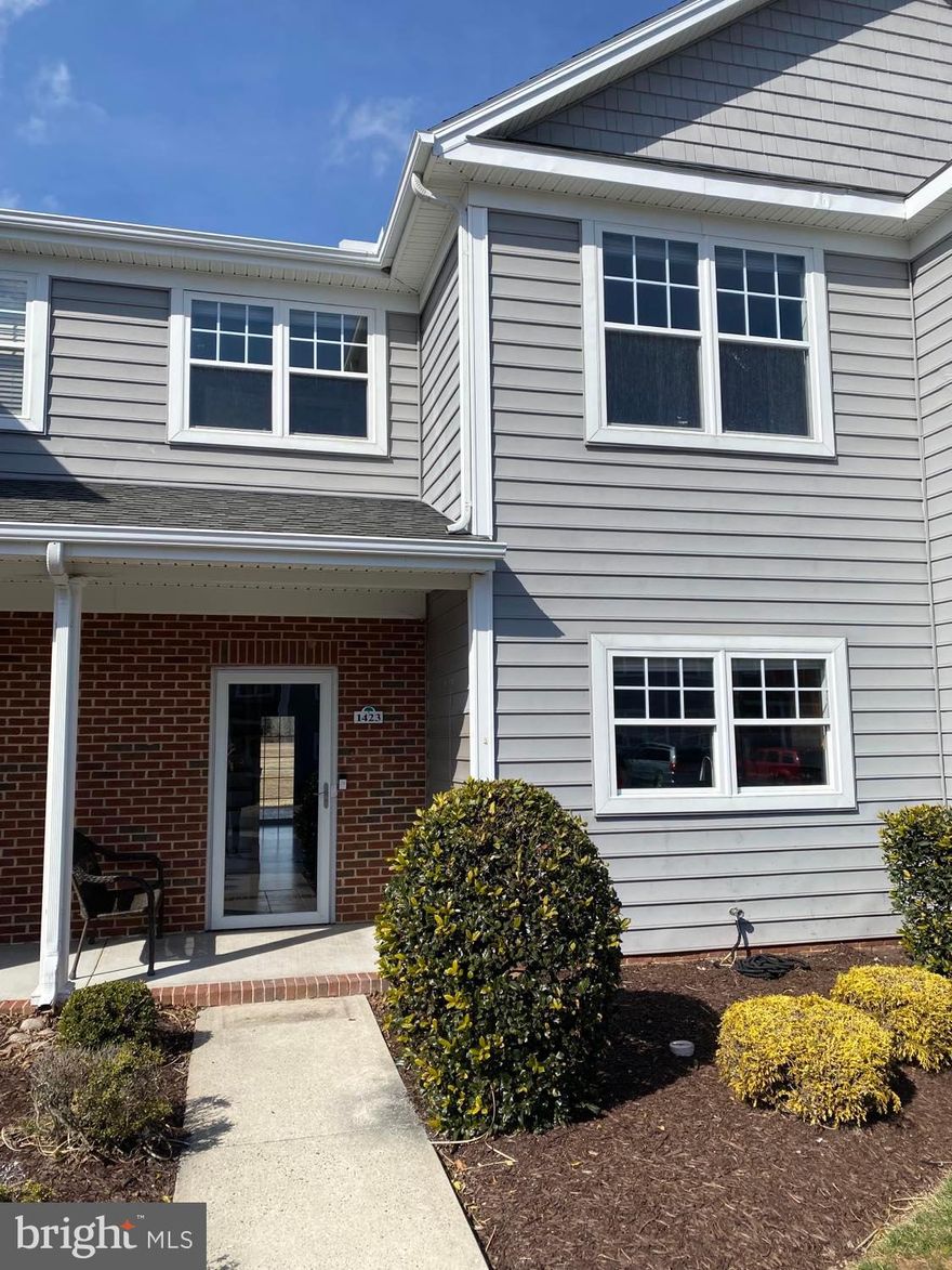 Large and updated 2 story, 3 bed & 2 1/2 bath Townhome in the desirable Heritage Subdivision off Pemberton Drive, close to Downtown Salisbury and Salisbury University.  This home has had multiple upgrades over the last couple of years including brand new range & microwave, granite counter tops, freshly painted, newer laminate and tile flooring and more!  Large master bedroom with lots of natural light has a large on suite bathroom with dual vanities and large soaking tub.  The downstairs has a totally open concept with lots of room to spread out, sliding glass doors leading to the back deck with great open views of the lawn, a private small office or flex/storage room and a nice sized open kitchen and dining room combo!  Small HOA fee covers maintenance free landscaping with in ground irrigation system and community has a great park and play area for the kids and family parties/cook outs.  Property has natural gas heat, city water and sewer and washer & dryer is included.  This home is much less expensive than many of the new construction going on, with much more square footage.  Act fast.