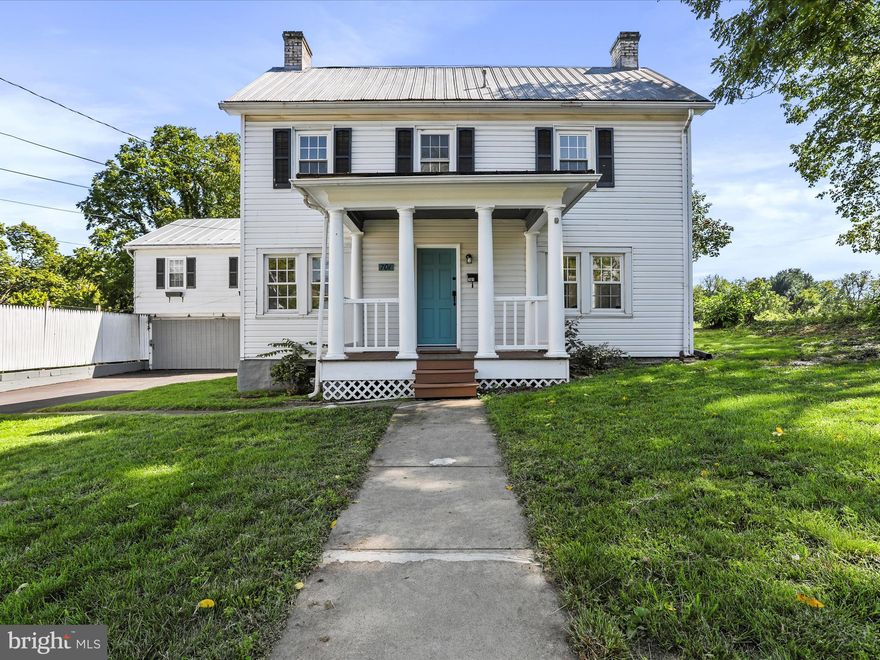 Invester Dream location or FIRST-time home buyer with option for in-law living and rental.  This completely renovated Colonial at 701 plus completely renovated apartment over 2-car detached garages at 613. Tastefully restored and move-in ready. 701 has a stairway to the attic that is floored and tall ceilings. Unfinished walk-out basement with dehumidifier and interior entrance. Front porch covered to sit and enjoy a cup of coffee. The Kitchen includes new beveled cabinetry, stainless steel appliances laminate countertops and LVP flooring. 6- and 8-inch floor molding. Half bath on the main level. The living room includes a brick fireplace. The Large Dining Room has hardwood flooring and French Doors. Metal roofs on both house and apartment/garage. Many new windows too. These properties are on separate utilities, as 613 includes a 2-car garage and upper level 1 bedroom apartment with new flooring, freshly painted and 6x4 Sun Porch. Also, laundry room with utility sink and vinyl flooring located in the back part of garage, basement workshop with outside entrance. The apartment has a kitchen with laminate countertops, double sink, stove and LVP flooring. Newer carpet in the Living Room and bedroom with a walk-in closet. The full bath has a new commode and vanity. There is an outside entrance to a Garden Room. The house was built in 1920 and the garage was built in 1955...but this property looks like new! New paved driveway 2/28/2023! Property sold as-is. (The mail delivery for the apartment is 701 1/2 per Post Office)