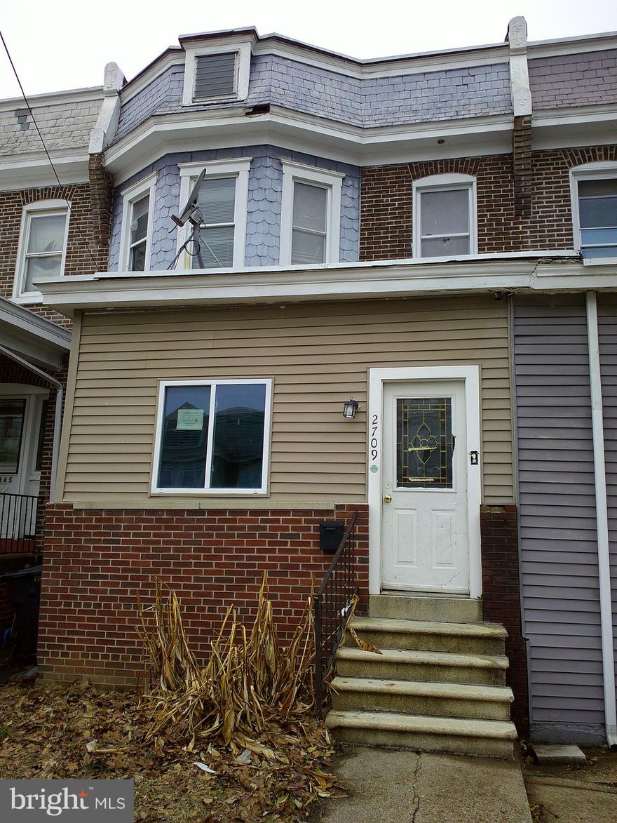 Spacious 3-bedroom 1-bathroom home just waiting for the next owner who is ready to roll up their sleeves and apply their personal touch and elbow grease. Great opportunity for investor or owner-occupant looking for a place to call home or next project.  Enter property through front sun room leading into spacious living room which overlooks the dining room. Kitchen offers nice lay out with eat in area. Heading upstairs are 3 well sized bedrooms and full bath. Laundry is located in full basement area which offers tons of storage space and walk out to rear of the home. Convenient    location...close to shopping, major roadways as well as Brandywine Park and Zoo. This property is eligible under the First Look Initiative.  All Owner Occupant offers will be responded to after 7 days on the market and Investor offers will be responded to after 30 days. However, all offers can be submitted during the First Look period. A viewing release must be signed and returned to listing agent before showing this property. Property to be conveyed in AS IS condition.