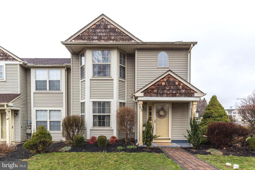 Welcome to this meticulously maintained and updated end unit townhome in the desirable community of Coventry within the Pennridge School District. Located in charming Perkasie Borough and just a short walk to Lenape Park, walking and biking trails, restaurants, and shopping with that small town feel. As you arrive you are greeted with a lovely stone walkway leading you up to the front door and offering two off street parking spaces. Step inside and you will love the bright and open concept floor plan, newer engineered hardwood flooring throughout the first level, and a neutrally painted interior with a trendy color palate. You will immediately see the pride of ownership throughout with nothing to do but unpack your bags and enjoy all this fine home has to offer. The foyer area offers a coat closet and access to the powder room which opens up to the bright and spacious living room. Continue over to a sun drenched dining area or home office area to comfortably work from home which features a sliding door leading outside to the private, freshly painted deck and well landscaped yard, a perfect place to sit and enjoy your morning cup of coffee. A well equipped kitchen is the heart of the home which features an abundance of cabinetry and counter space for all the cooks in the family, and a breakfast bar which overlooks a cozy family room which offers a great place for entertaining family and friends. There is a pantry and a large utility closet featuring the washer and dryer. The second floor serves as a true retreat, anchored by a primary suite with bay window to let the light spill in, a large walk-in closet, engineered flooring, and an updated ensuite bathroom with shower, vanity for storage, and beautiful tile. Two additional spacious bedrooms all have nice sized closets and share the upgraded hall bathroom. Also upstairs is pull down stairs to an insulated attic with floor offering plenty of storage.  The HVAC and hot water heater have been updated, new dryer ducts were installed and all appliances are included. The beauty of this neighborhood is nice large lots with a very low association fee of just $85 per year, plus no capital contribution. Make your appointment today, you will be ready to fall in love.