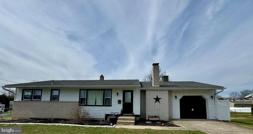 Welcome to 13 Nissley Drive, Middletown in the quaint Shopes Garden neighborhood.  Conveniently located near Harrisburg International Airport, Penn State Hershey Medical Center and Lancaster.  The close proximity to the Pennsylvania Turnpike provides convenient access for travel to Baltimore, Pittsburgh, Philadelphia, Poconos, NYC and more. 
This home is situated on a corner lot featuring mature trees, fenced in backyard and deck.  The main floor boasts a large, updated gas fireplace in the family room which is open to the kitchen.   Family room with original hardwood floor, three hall entered bedrooms and full bath.  Windows on every wall to allow plentiful sunshine all year long.
Finished basement has updated laminate flooring, plenty of open space, laundry, 3/4 bathroom and cedar closet.  Attached one car garage ensures you access your home warm and dry all year.

Sip your drink by the fireplace in winter or on the deck in summer. Walk through the quaint neighborhood with its sidewalks and nearby park. This cozy property truly feels like home!

The Middletown Area School District will open the newly constructed Middletown Area Primary School (K-3) in fall 2026.

Sale is contingent on owners finding suitable housing.