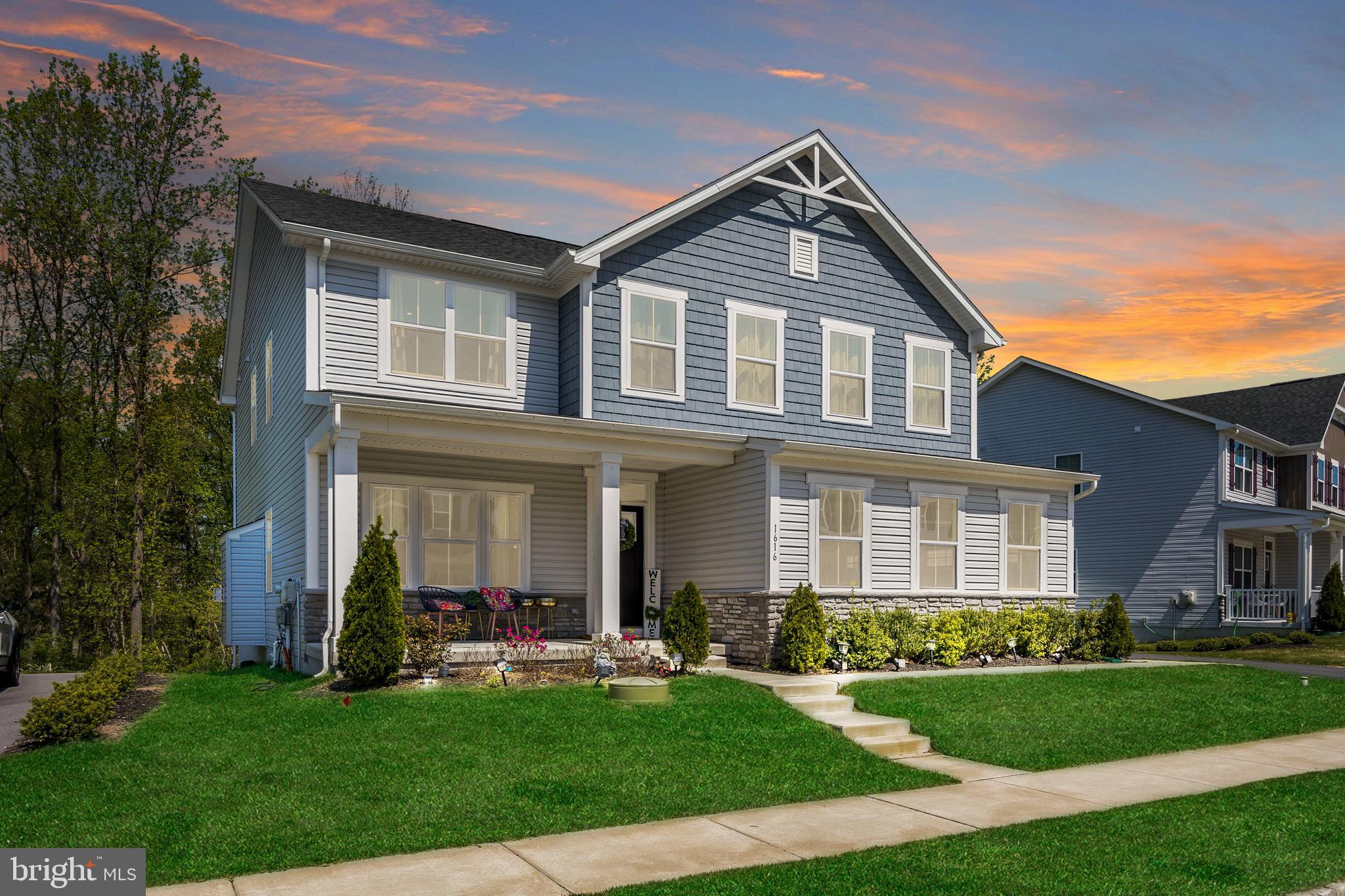Welcome to 1616 Ronan Way! This 2 year young home is simply WOW! The home is better than new construction with all the gorgeous personal touches the sellers added.

With nearly 3,500 square feet of living space, this 4 bedrooms, 3.5 bathrooms, and a finished walk-out basement, this home is perfectly spacious.

The welcoming covered front porch leads you to the bright foyer, inviting formal living room, and seamless open floor plan. The stunning kitchen features a large island with seating, pendant & recessed lighting, a pantry, and ample cabinet space, and is open to the sizeable dining and family room area. Completing this floor is a bonus room/office, a half bath, and access to the 2-car garage.

On the upper level, you will find a huge primary bedroom with a large walk-in closet, an en-suite upgraded bathroom with two sinks, an extended-size tiled shower stall, and a linen closet. Perfecting this level are 3 additional bedrooms; one of them is a princess suite with an en-suite bathroom, a full hallway bathroom, and a laundry room.

The huge walk-out finished lower level is ideal for hanging out and watching movies, and if this is not enough, there is a bonus/5th bedroom room (or great for craft/workout), and a full bathroom.

This attractive home is located within the award-winning Downingtown Area Schools and STEM Academy and is only minutes away from shopping, restaurants, and major routes. Don’t miss this gem!