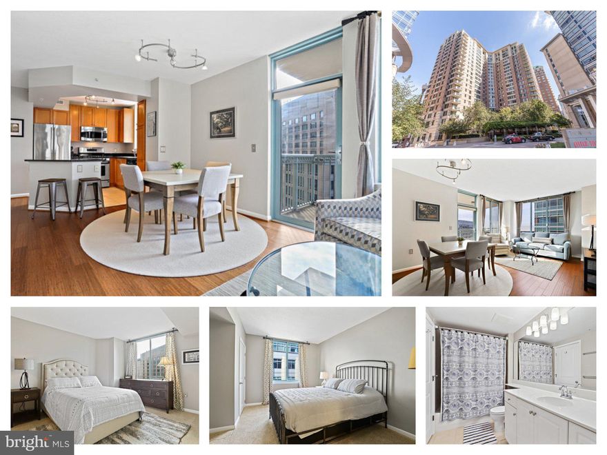 **Open Houses on Saturday 2/4 and Sunday 2/5 are  canceled *

Welcome to the Continental!  All the comforts of condo living at its finest can be found in this spacious 2 BDR, 2 BATH condo. Just 1 Block to Ballston METRO & Ballston Quarter. 96 Walk Score!  
This CORNER-unit is filled with an abundance of natural lighting.  Beautiful bamboo floors in the main living areas lead into a large open kitchen with tons of cabinet space, an island, and a pantry closet. The bright and airy living room/dining room area has access to a balcony - enjoy amazing southern exposure views! The owner’s suite features a walk-in closet, office space with built in shelving,  and a bathroom with a shower/tub combination. The generously sized 2nd bedroom has good sized closets and a large window. The 2nd bathroom is complete with a tub/shower combination and a vanity.   Convenient front hall coat closet is great for guests! This unit has a washer and dryer closet and comes with 1 parking space in the underground garage. Two pets per unit are allowed. $50/per pet annual fee.
