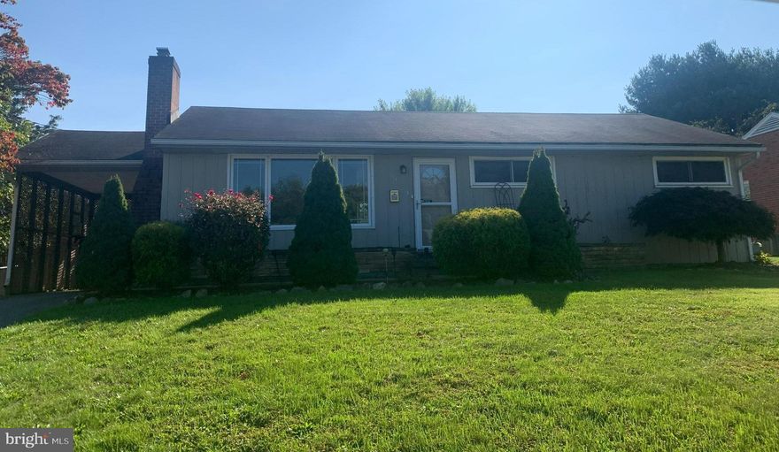 Fantastic 3 BR/1 BA ranch home offering 2,150 total sqft offering a lower level that's partially finished.  There's a nice size attached carport that's been 3/4 enclosed with lattice.   This is a great home that's had some updating.  All bedrooms, kitchen, dining room and bath on one level.  Kitchen offers lots of cabinets and counter space.  New flooring in kitchen & bath.  Living room with brick fireplace.   Glass sliding door in the dining room leads to the large deck and fenced in large rear yard.  There's also a good size storage shed in the back yard that is ideal for lawn & garden supplies & yard equipment storage.   Oil heat was converted to natural gas. This cute home is conveniently close to everything; like multiple shopping ctr's & malls, a plethora of restaurants and fast-food locations, lumber supply stores, grocery stores, medical facilities, the hospital, two interstates (I70 and I81).  Also very close to Hagerstown City Park which was once voted as #1 most beautiful city park in the United States.  Just a few miles to the C&O Canal  & Antietam National Battlefield.    Washington County offers several state parks as well.   Home warranty included!  A few renovations still being done.  Listing agent is owner.  Please reach out to agent with any questions.  Scheduling through Showingtime.