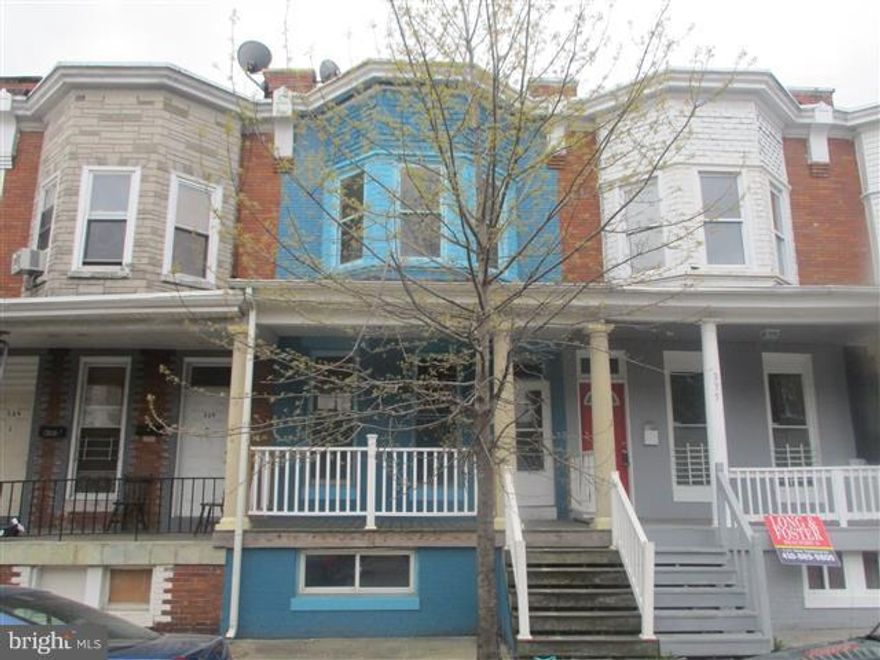 This home features 4 bedrooms and 1.1 bath. Spacious rooms with high ceilings throughout. Most floors are hardwood. Open floor plan on main level. Kitchen has large walk in pantry . Upper level has 4 bedrooms & full bath. Lower level has flush and lots of storage room. Walk out stairs to fenced rear yard that backs to alley for possible off street parking. OPENS TO INVESTORS 6.18