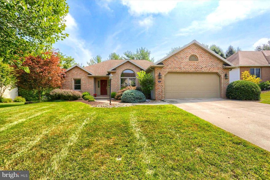 Just what you are looking for!!! A wonderful ranch home in desirable Grandon Farms, Hampden Twp. This home offers one-floor living with 3 bedrooms, 2 baths. Relax in the open living room with high ceilings, gas fireplace and built ins. Beautiful, updated, eat-in kitchen with newer countertops and appliances. Enjoy the formal dining room as well as main level laundry and an attached 2 car garage. This home features a  floor plan with the primary bedroom and ensuite bathroom on one side of the home while the other 2 bedrooms share a full bath on the other side. Custom interior window shutters throughout. Enjoy the outdoors on your private back patio. And best of all, have your yard maintenance and lawn care taken care of for you as part of your HOA fee. The community has an extensive walking trail and is close to shopping and major highways.